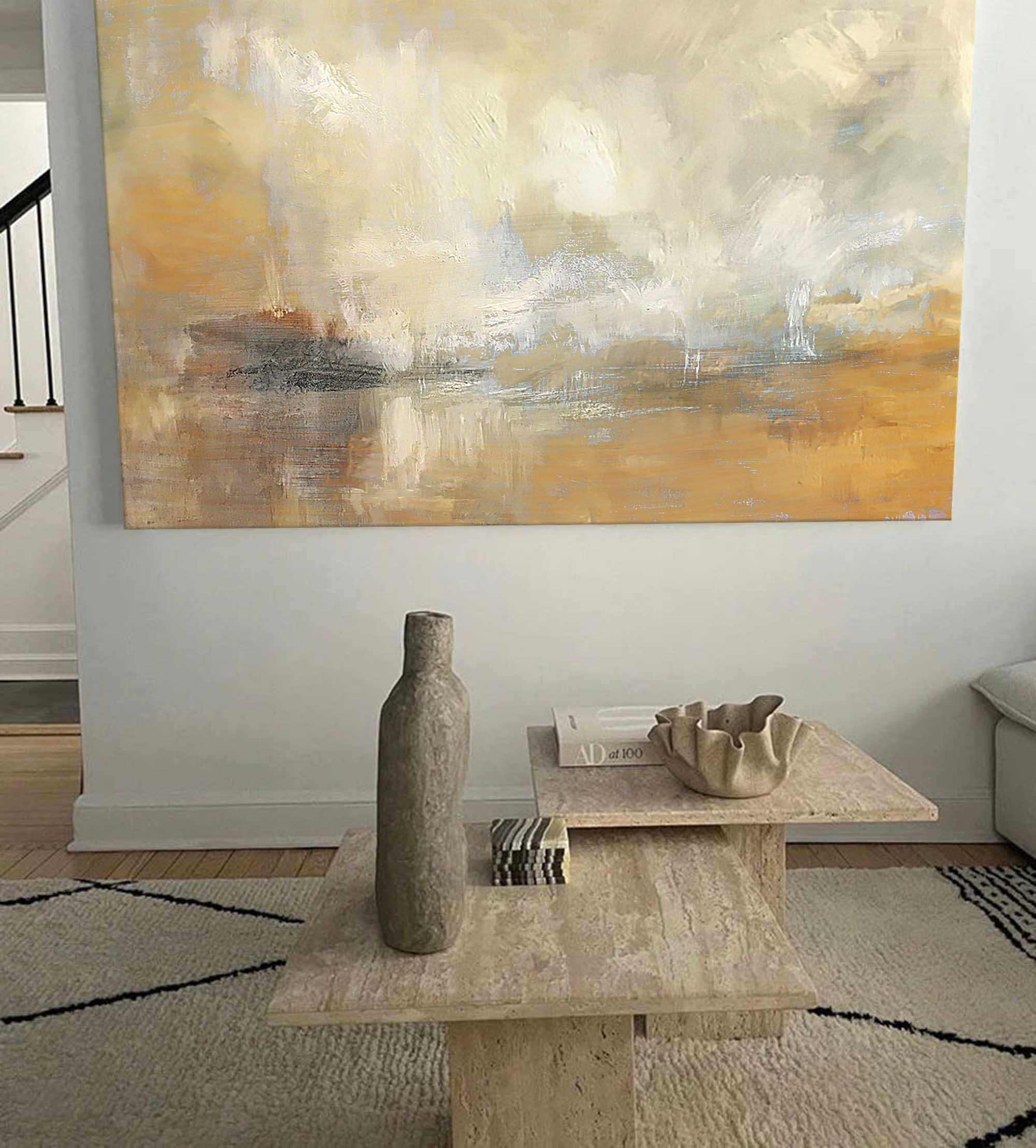 Ethereal Misty Landscape Art