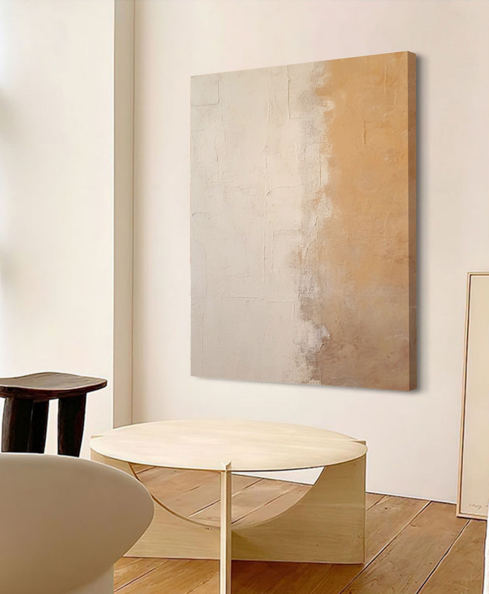 Subtle Earth Tones Abstract Art