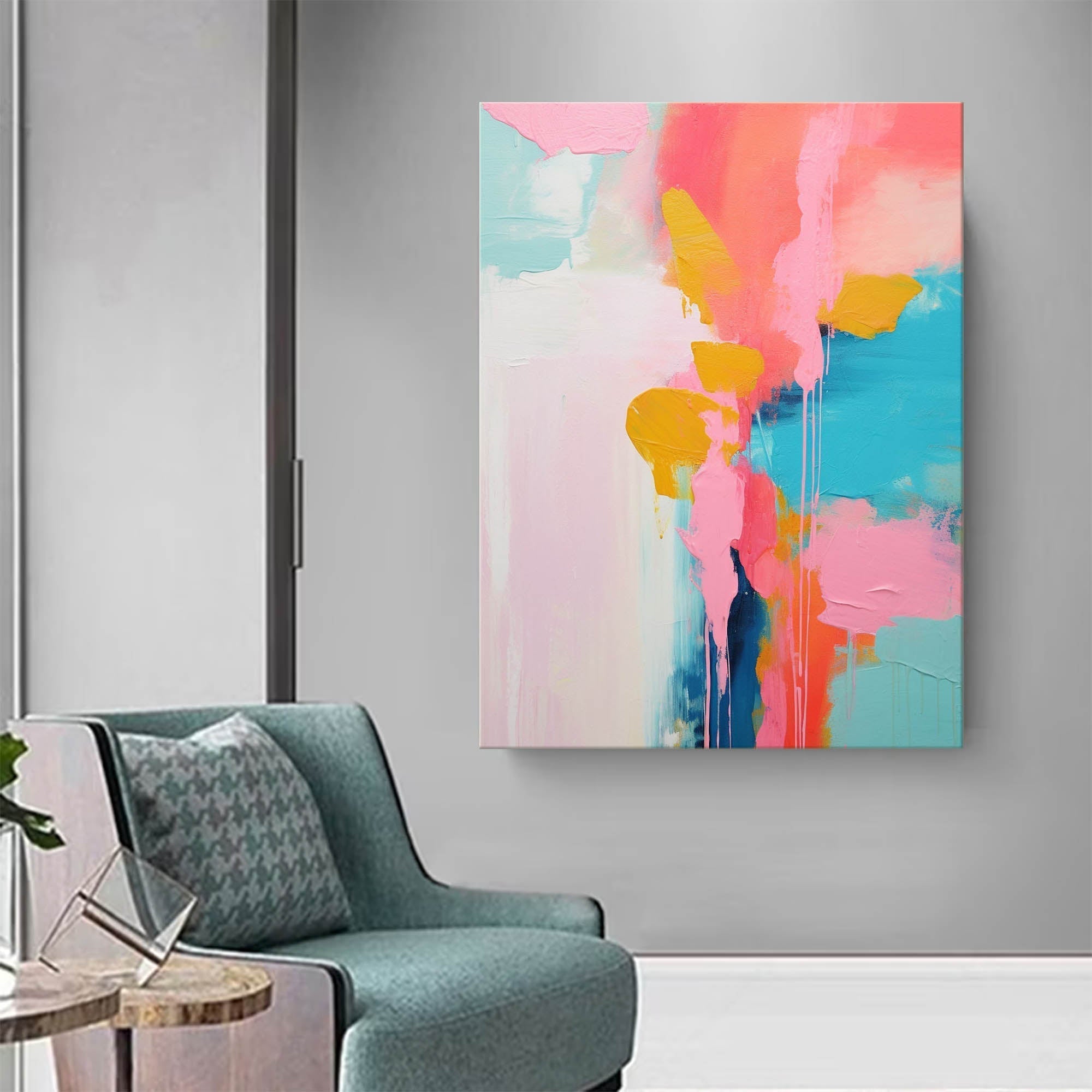 Blossom Dreams Abstract Painting