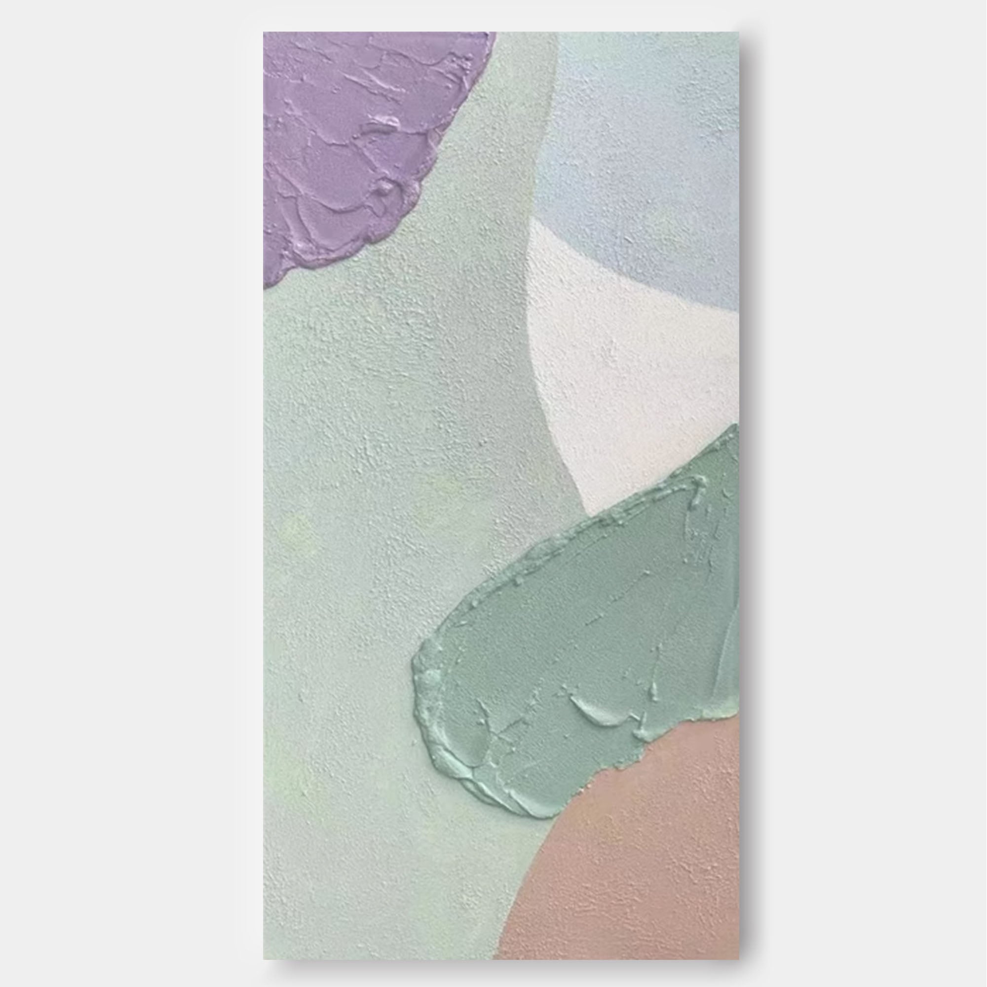 Muted Abstract Pastel Textured Art