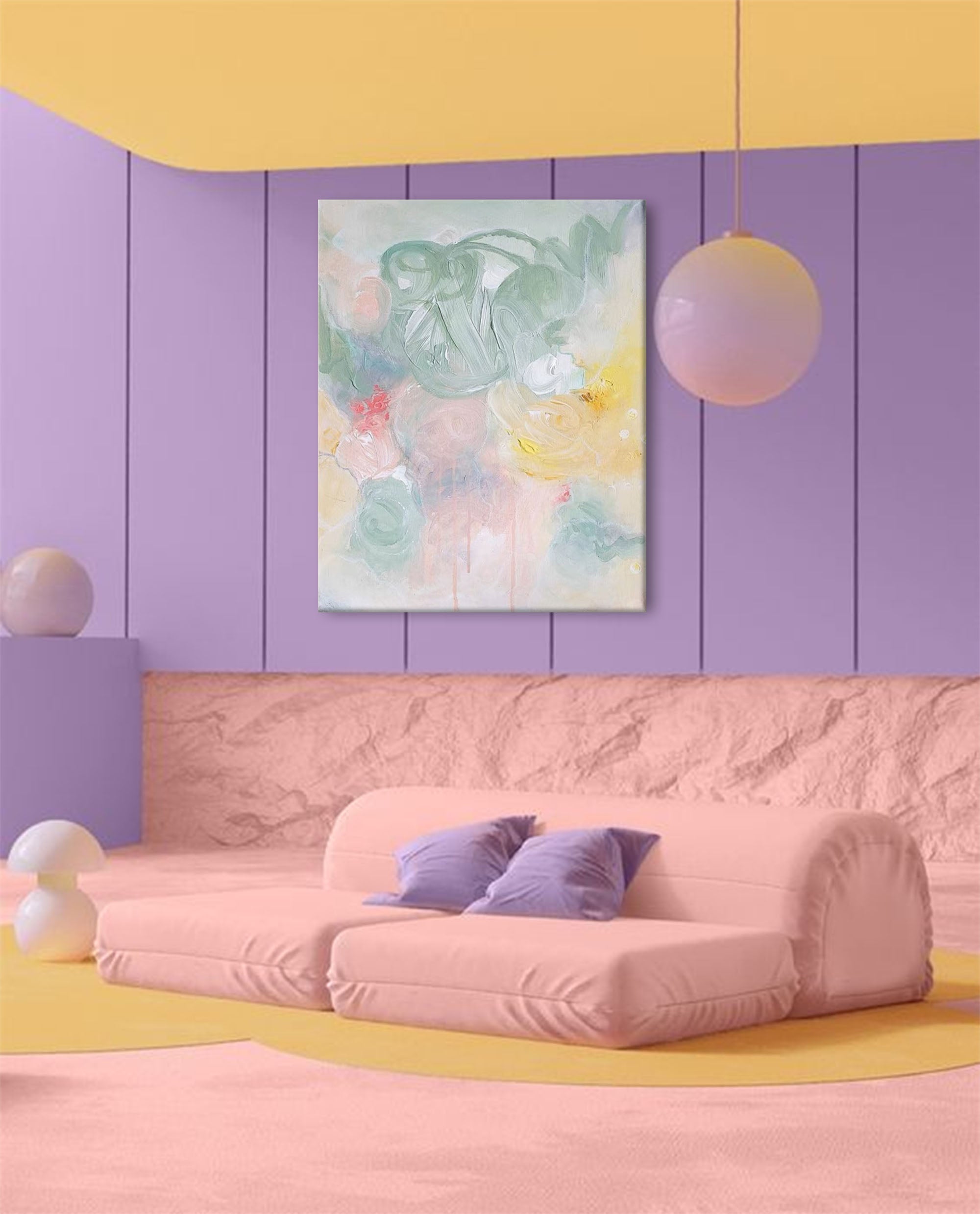 Soft Whispers: Pastel Abstract Flow