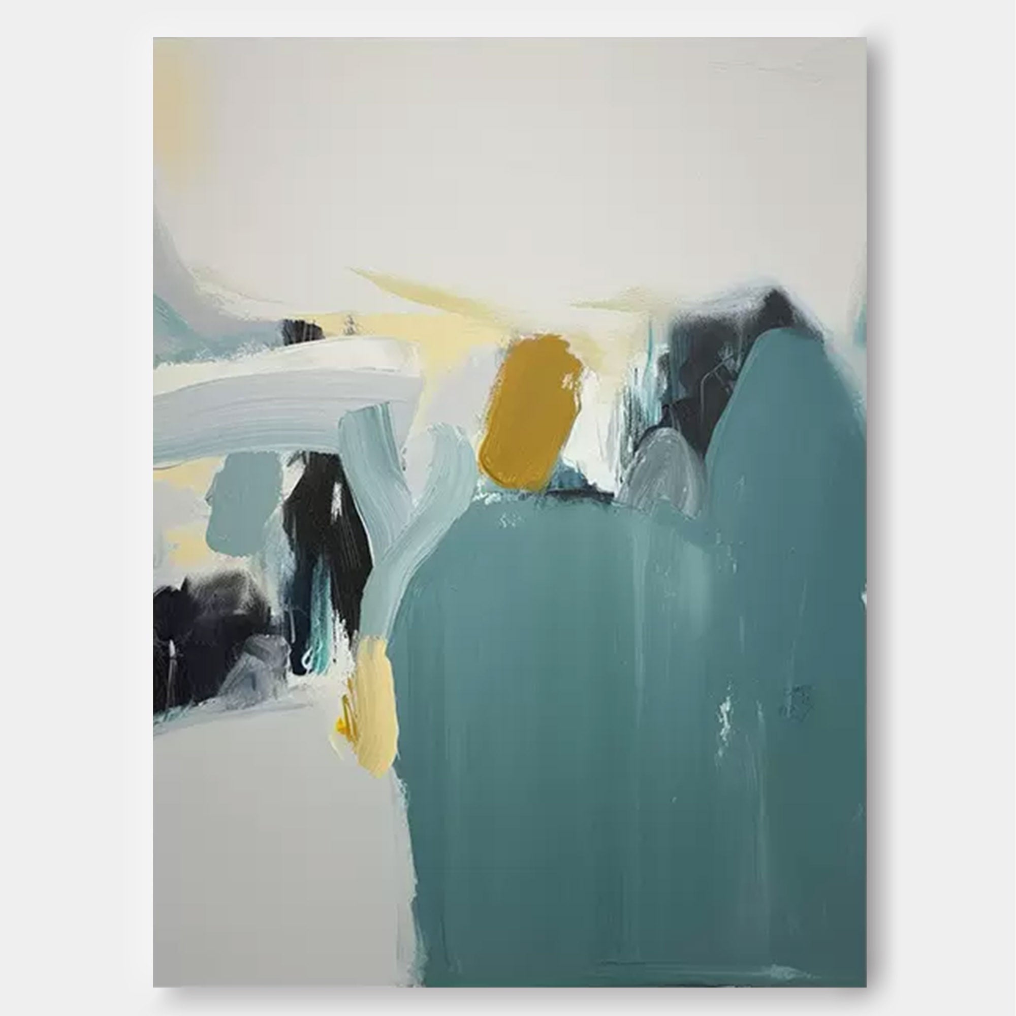 Abstract Minimalist Serenity �Contemporary Oil Painting on Canvas