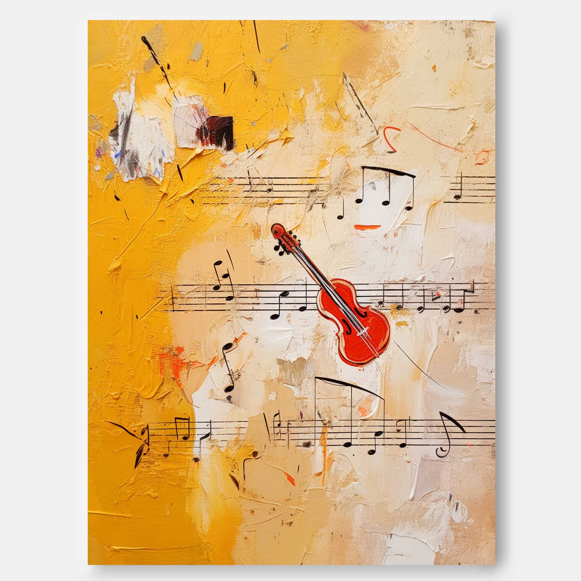 Symphony of Violin Abstract Art