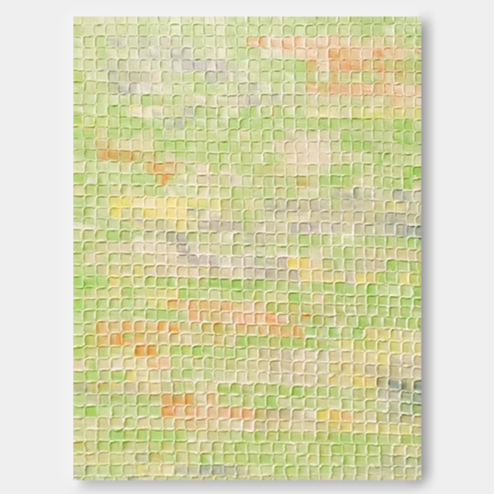 Spring Fields Textured Abstract Art