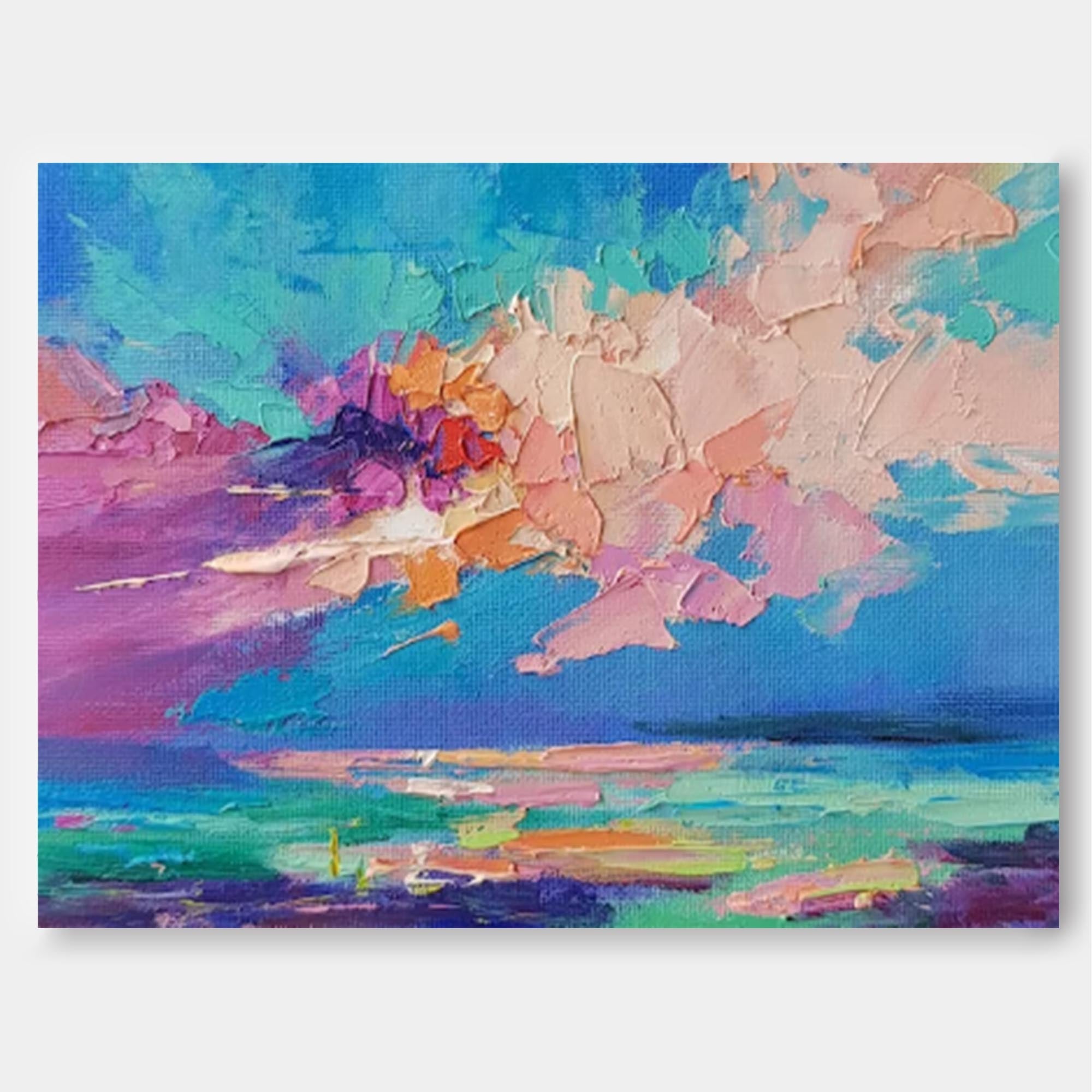 Vibrant Abstract Sky and Sea Art
