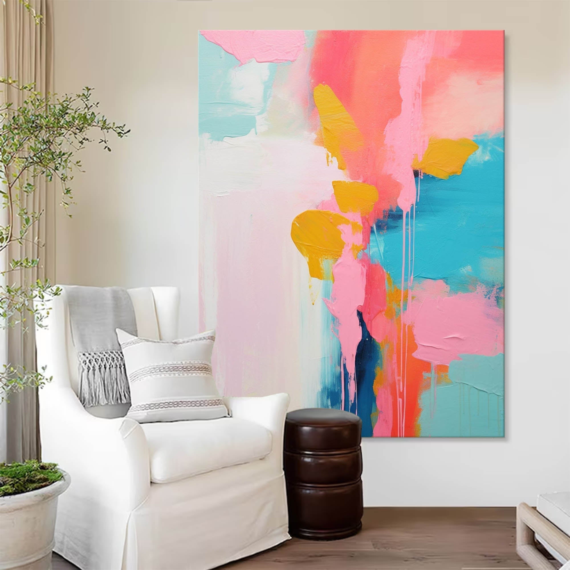 Blossom Dreams Abstract Painting