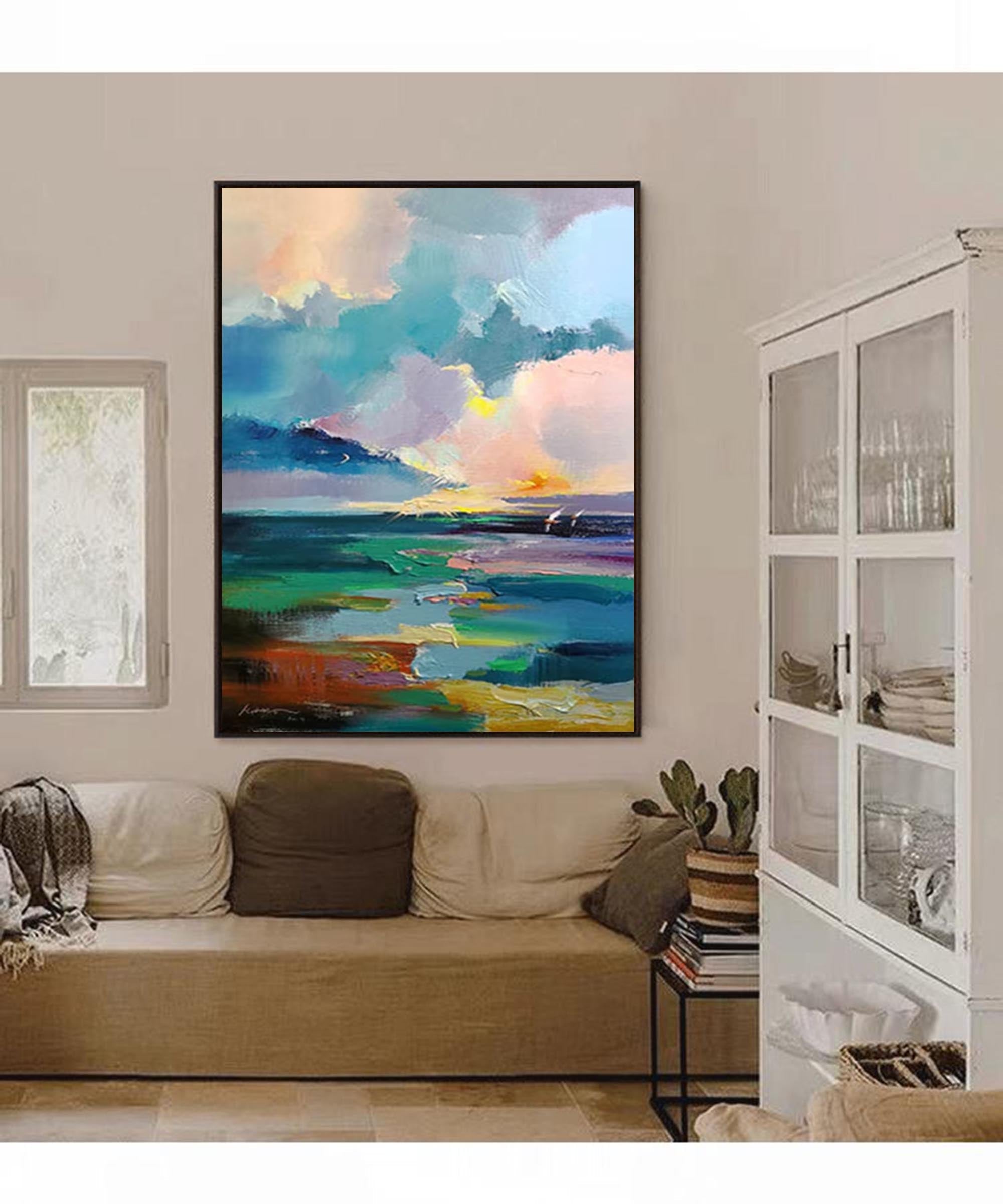 Serene Abstract Seascape Painting