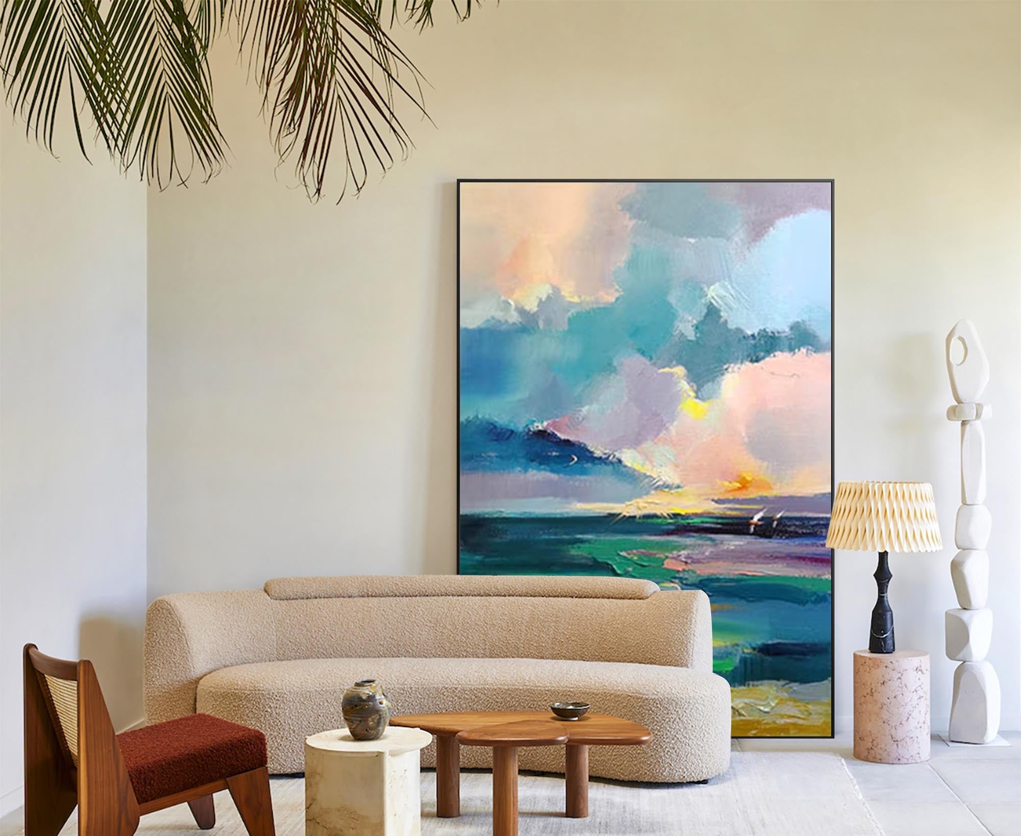 Serene Abstract Seascape Painting