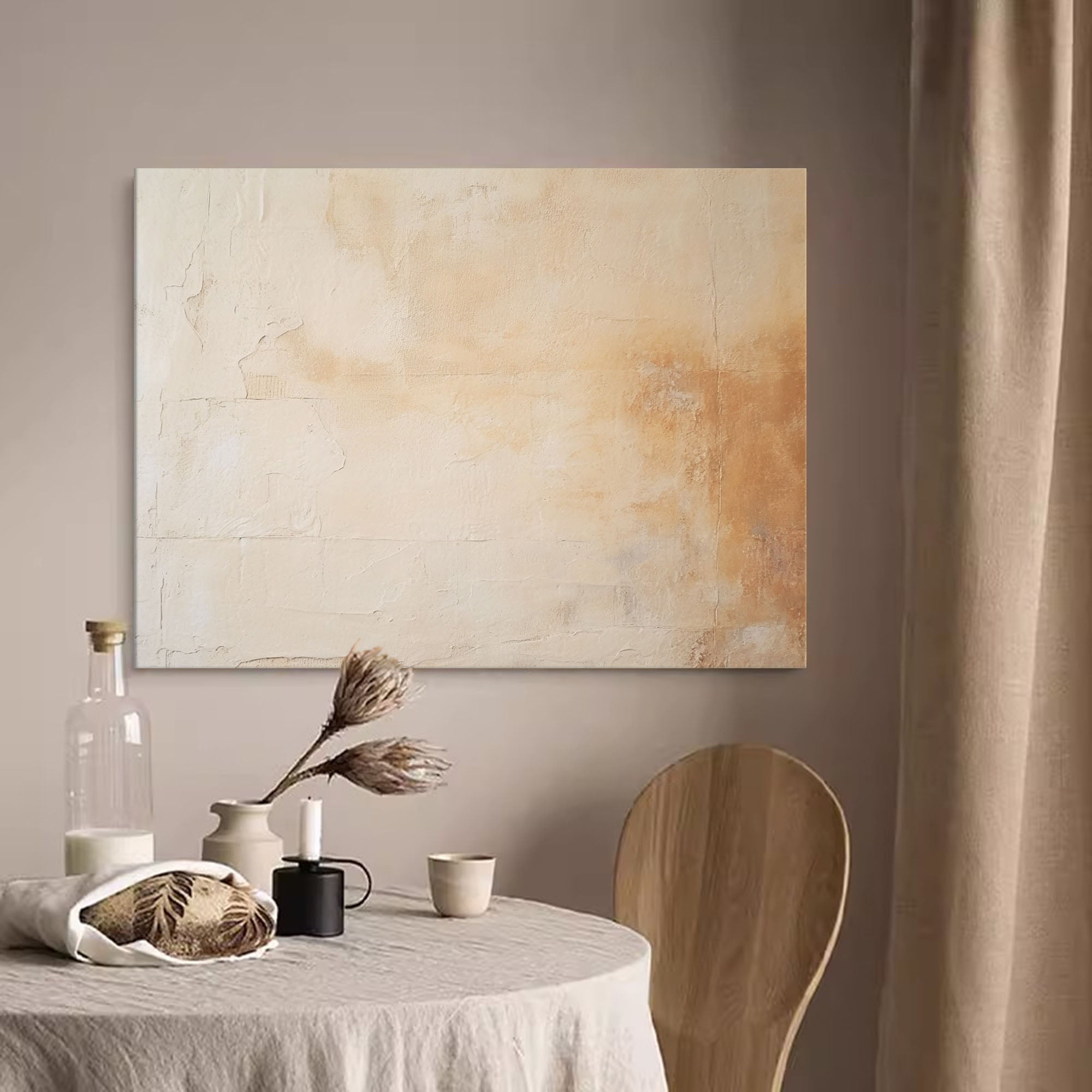 Textured Earthy Minimalist Canvas
