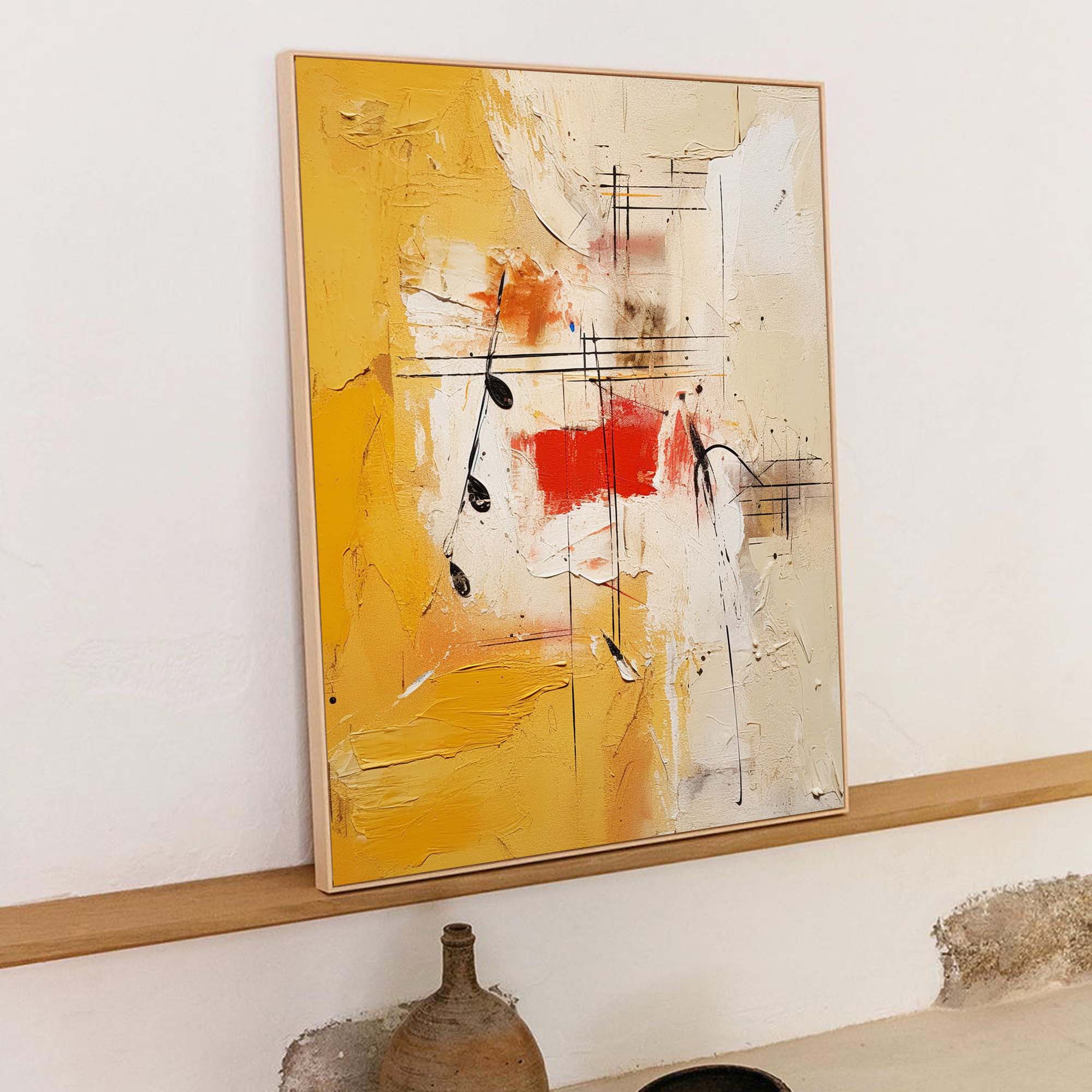 Abstract Musical Harmony Canvas