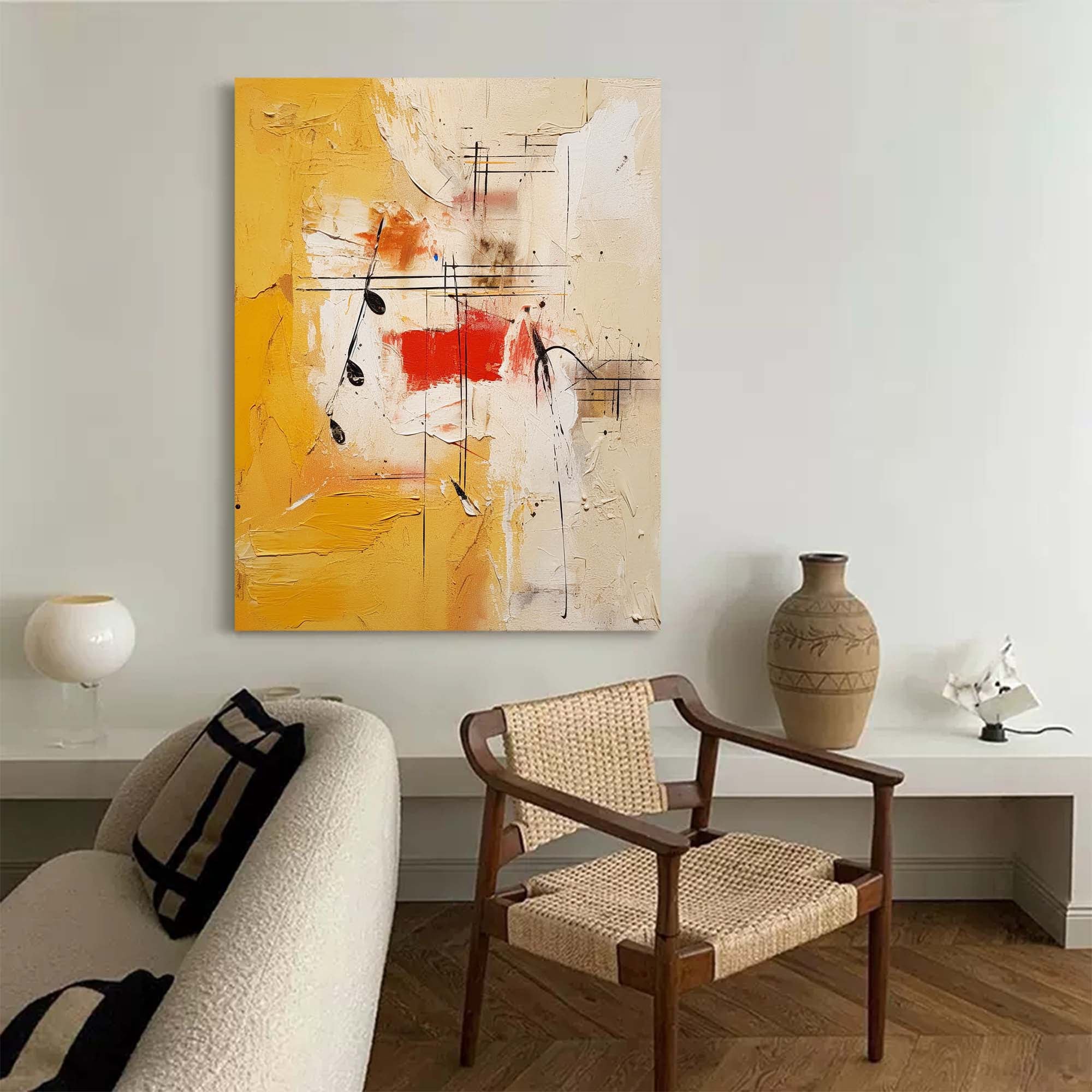 Abstract Musical Harmony Canvas