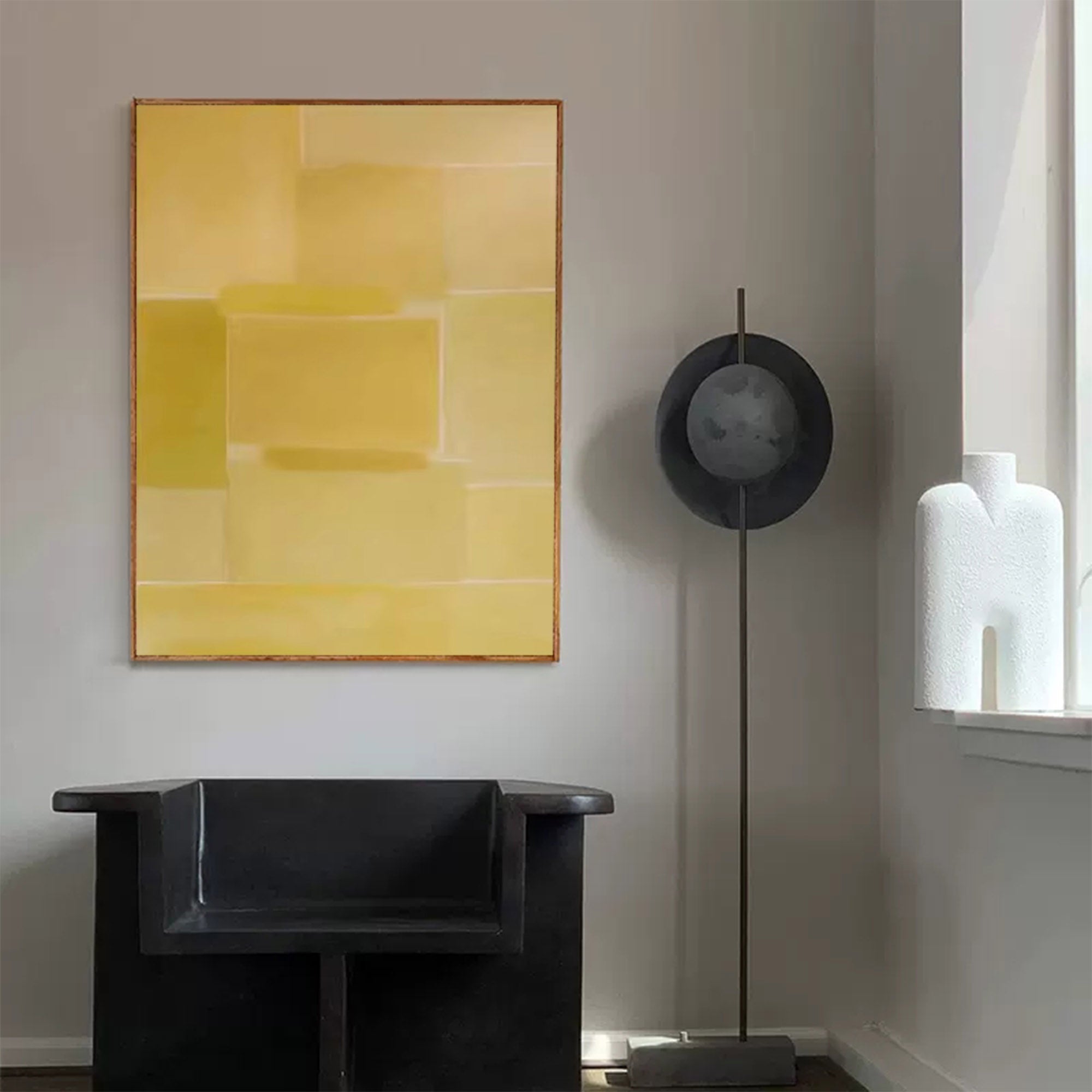 Minimalist Yellow Geometric Art