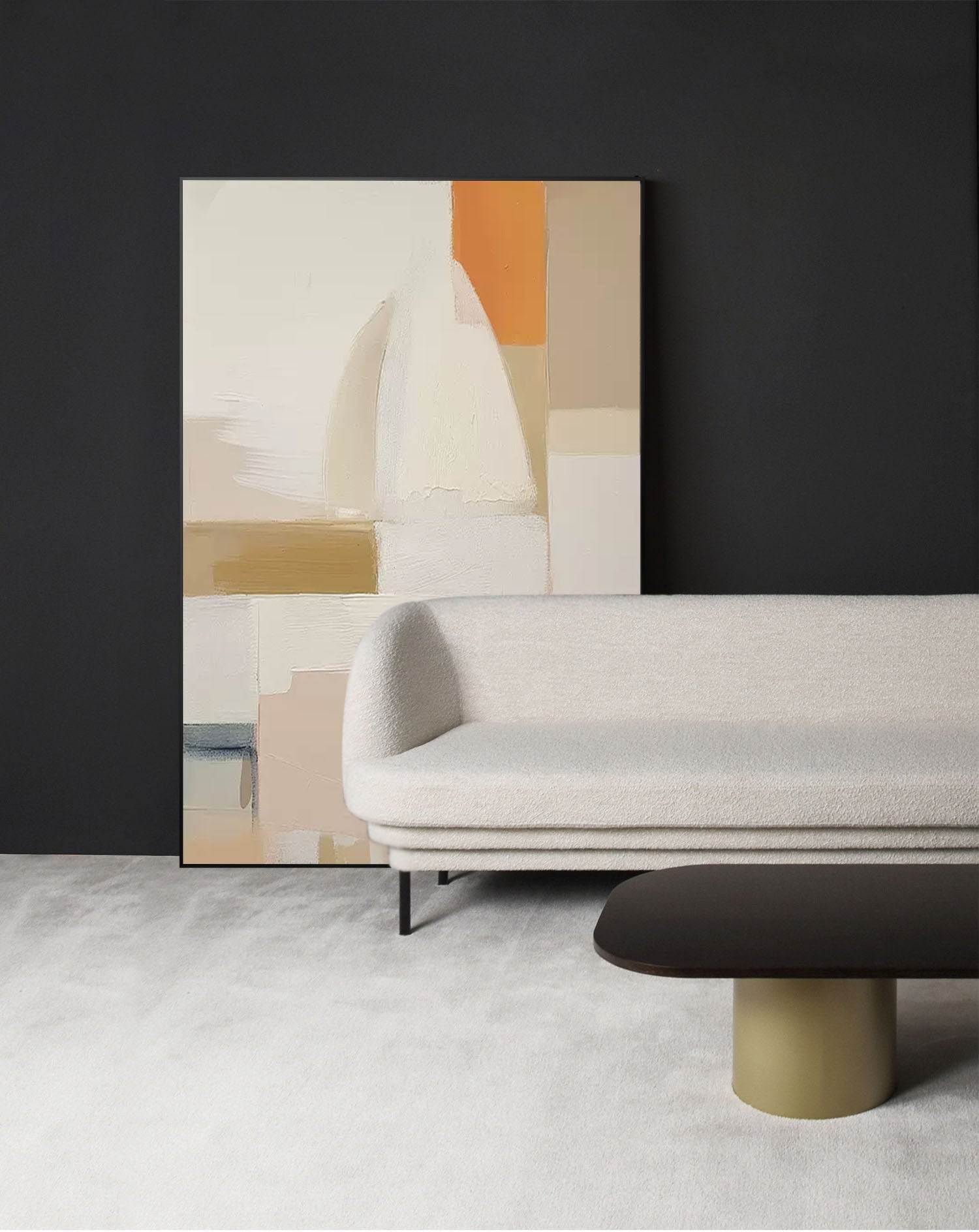 Warm Minimalist Geometric Abstract