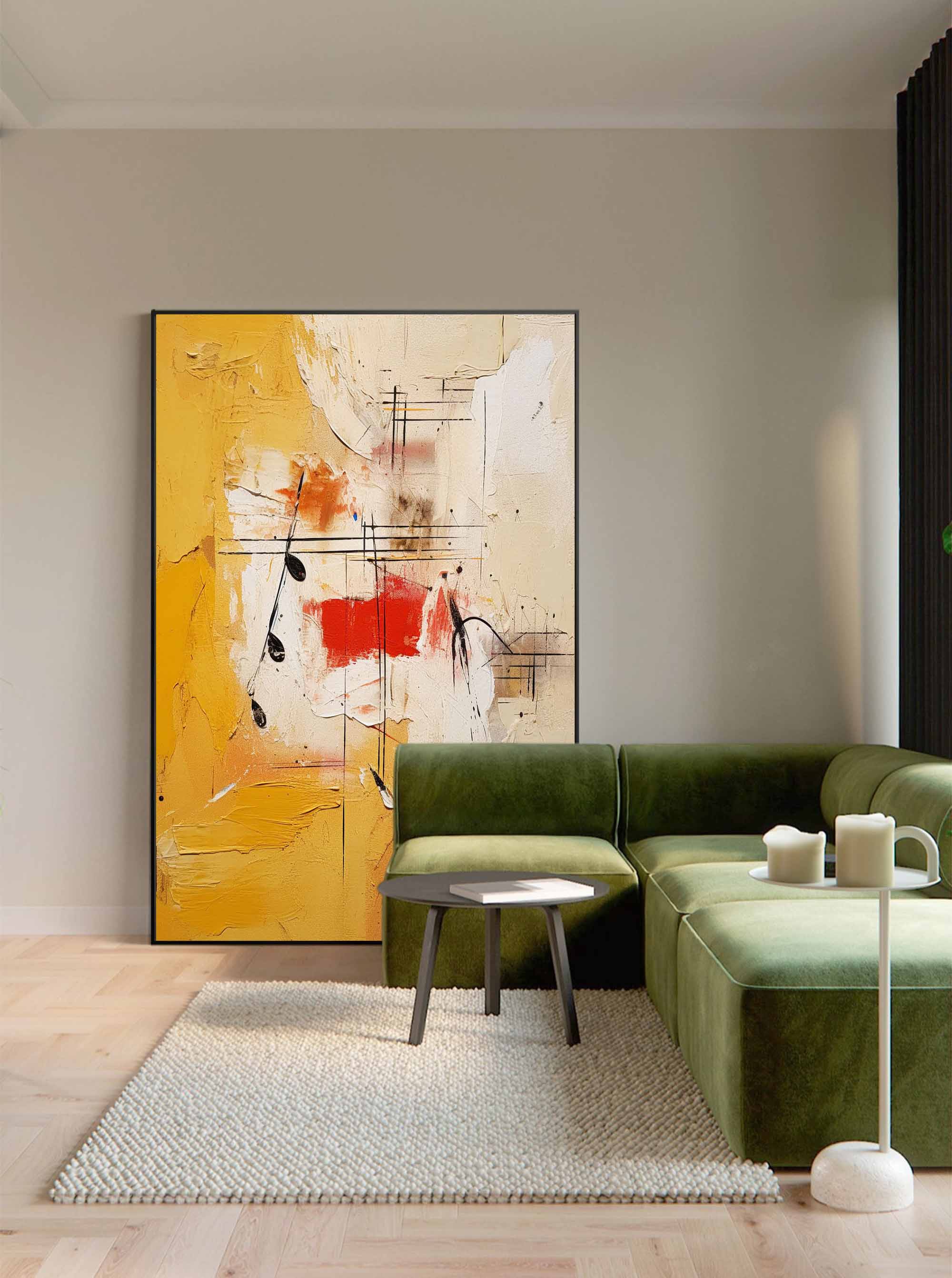 Abstract Musical Harmony Canvas