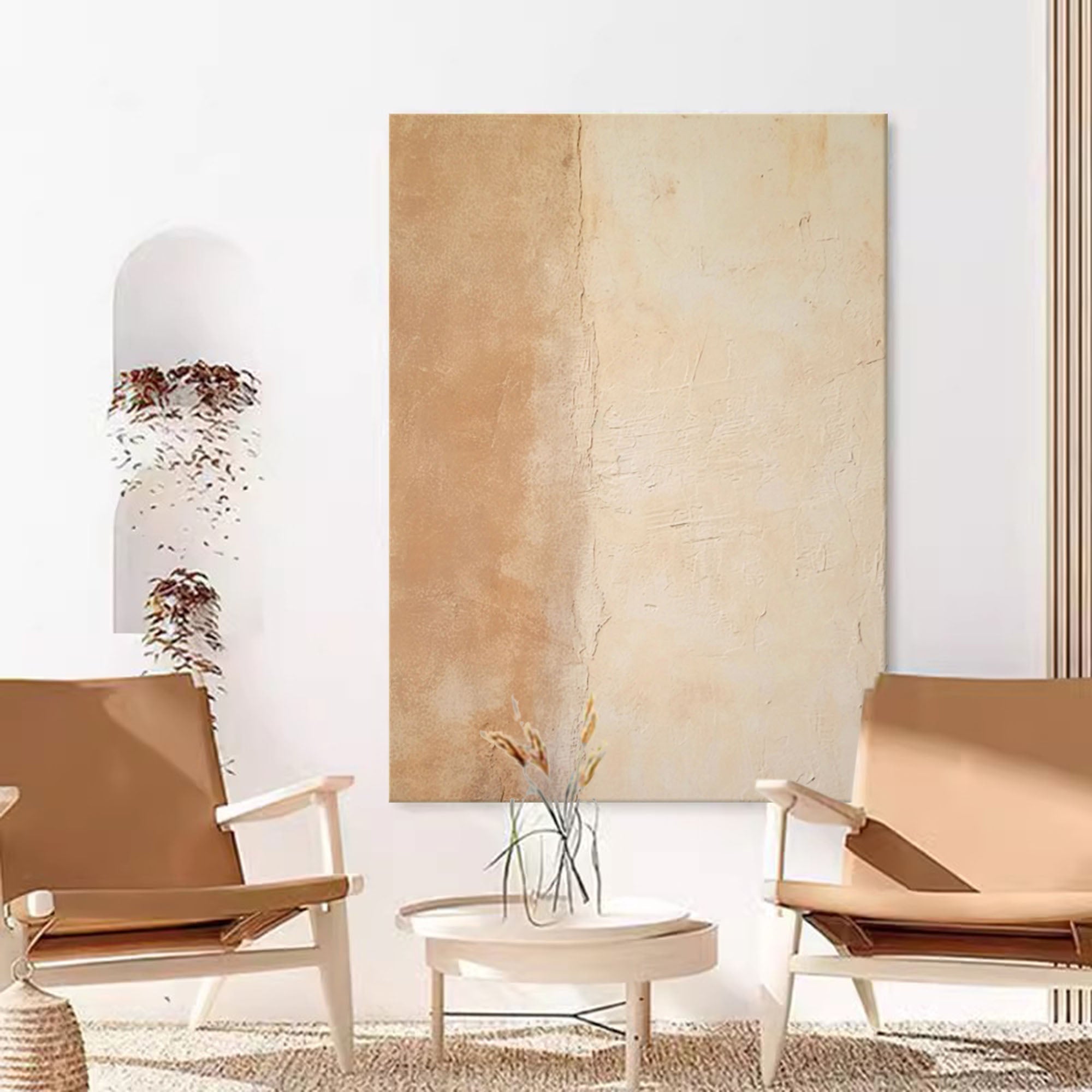 Neutral Earth Tones Abstract Art