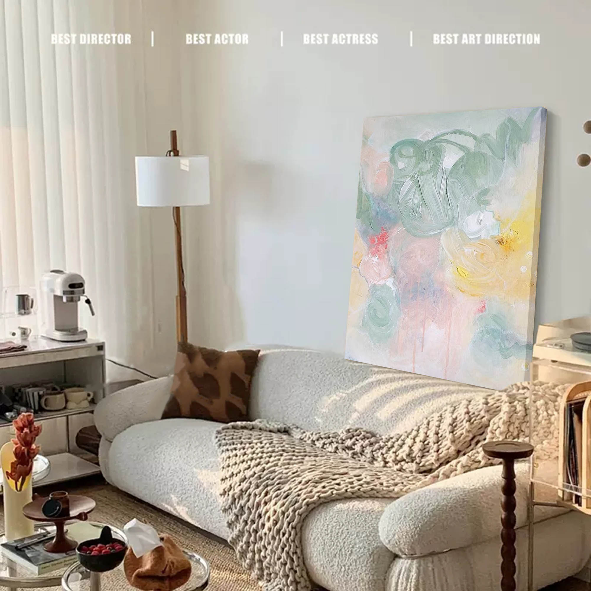 Soft Whispers: Pastel Abstract Flow