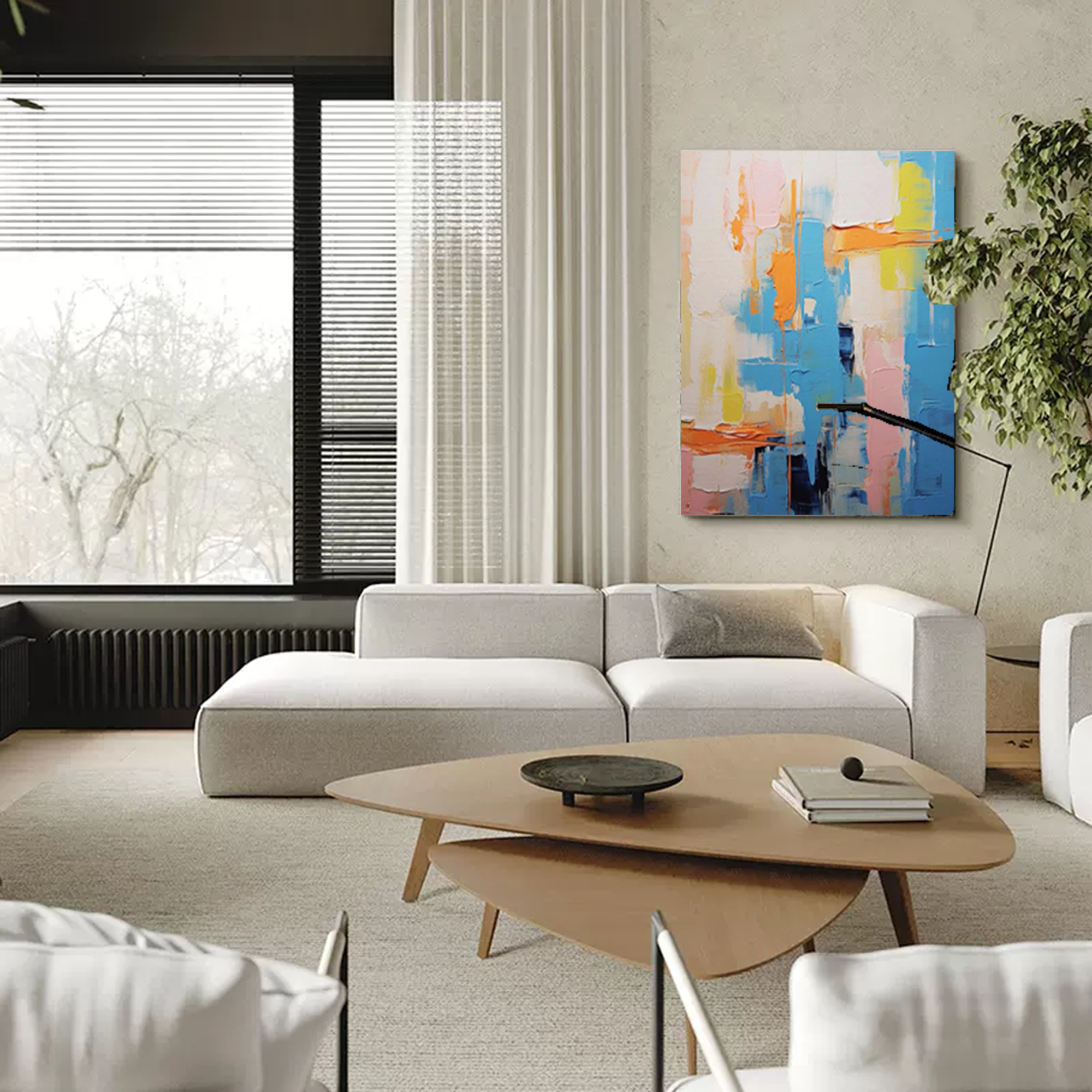 Vibrant Layers: Abstract Color Play