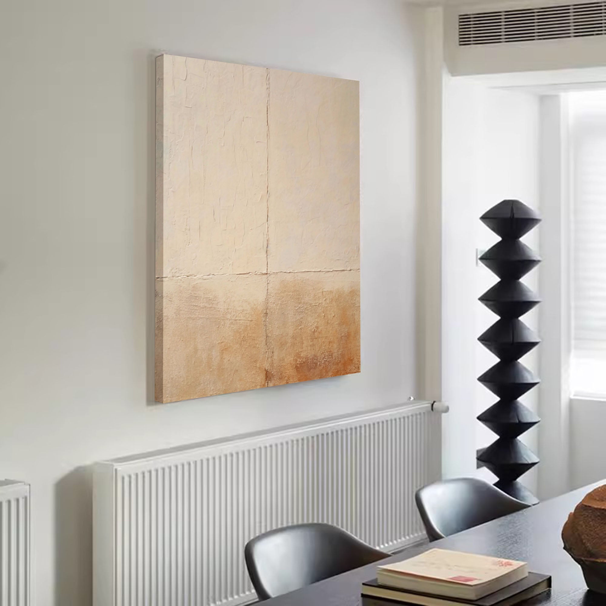 Textured Neutral Abstract Canvas