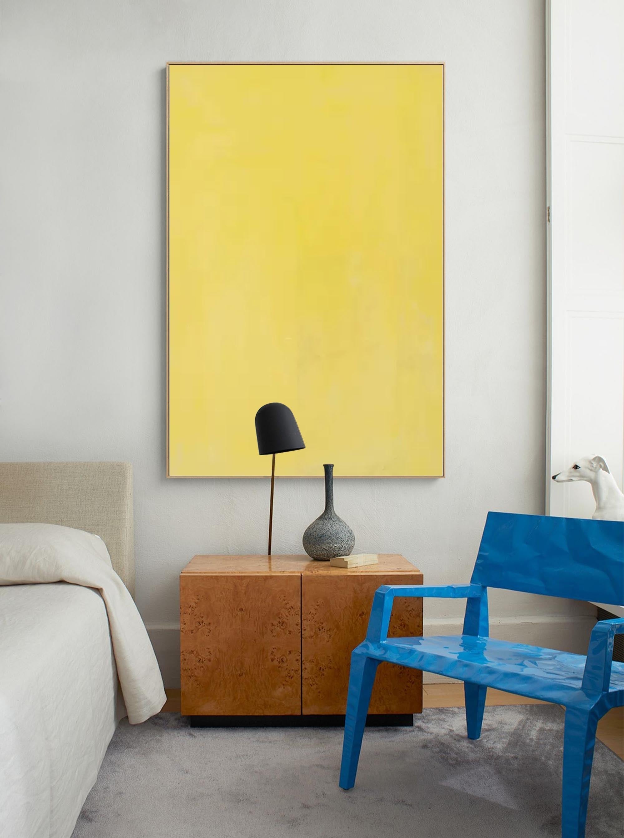 Minimalist Yellow Canvas Art