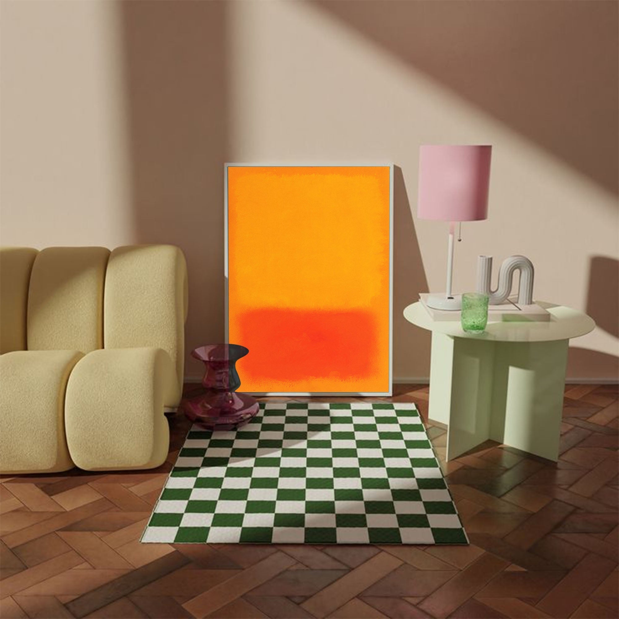 Bold Warm Toned Abstract Art