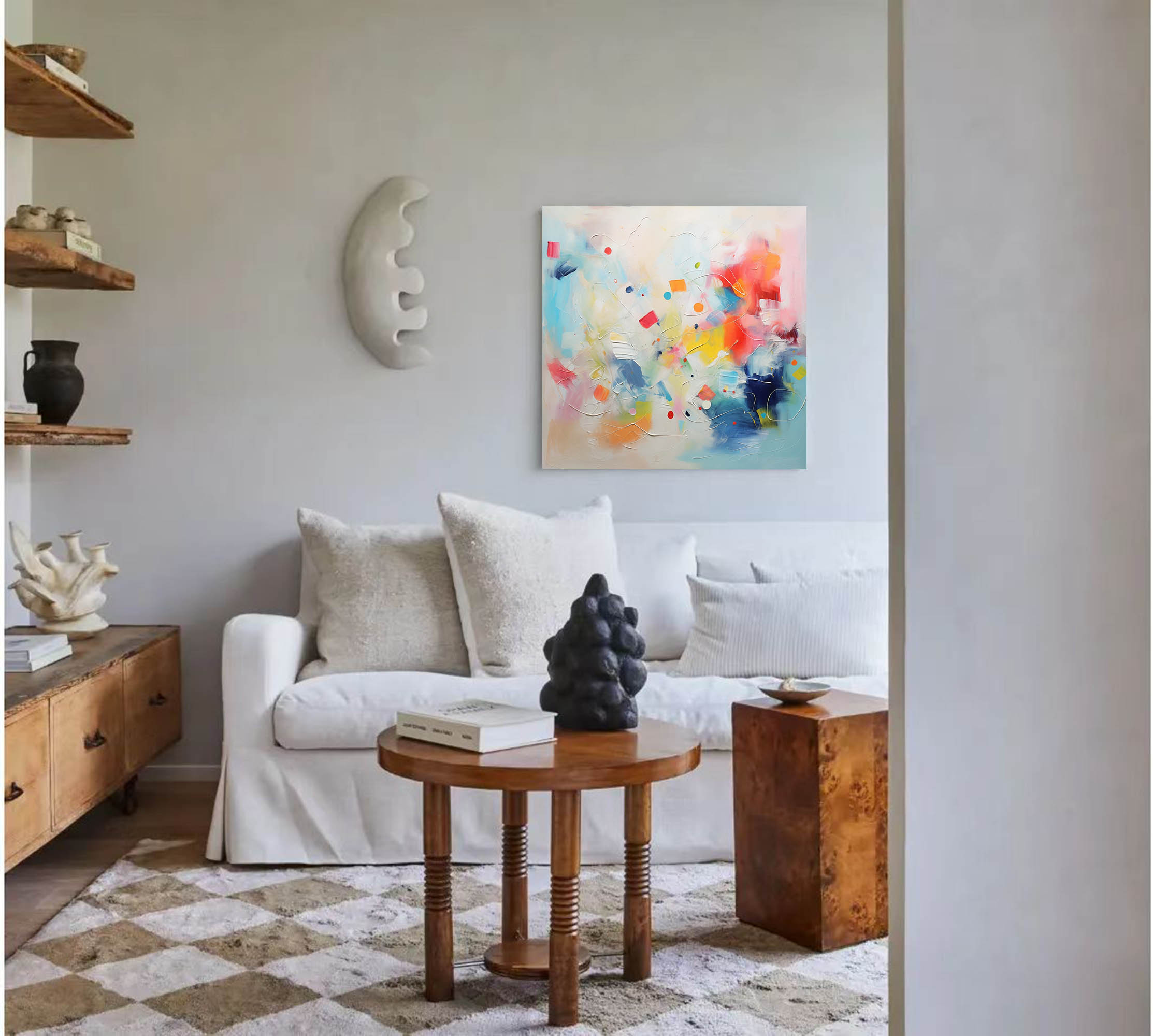 Vibrant Abstract Energy Flow Art