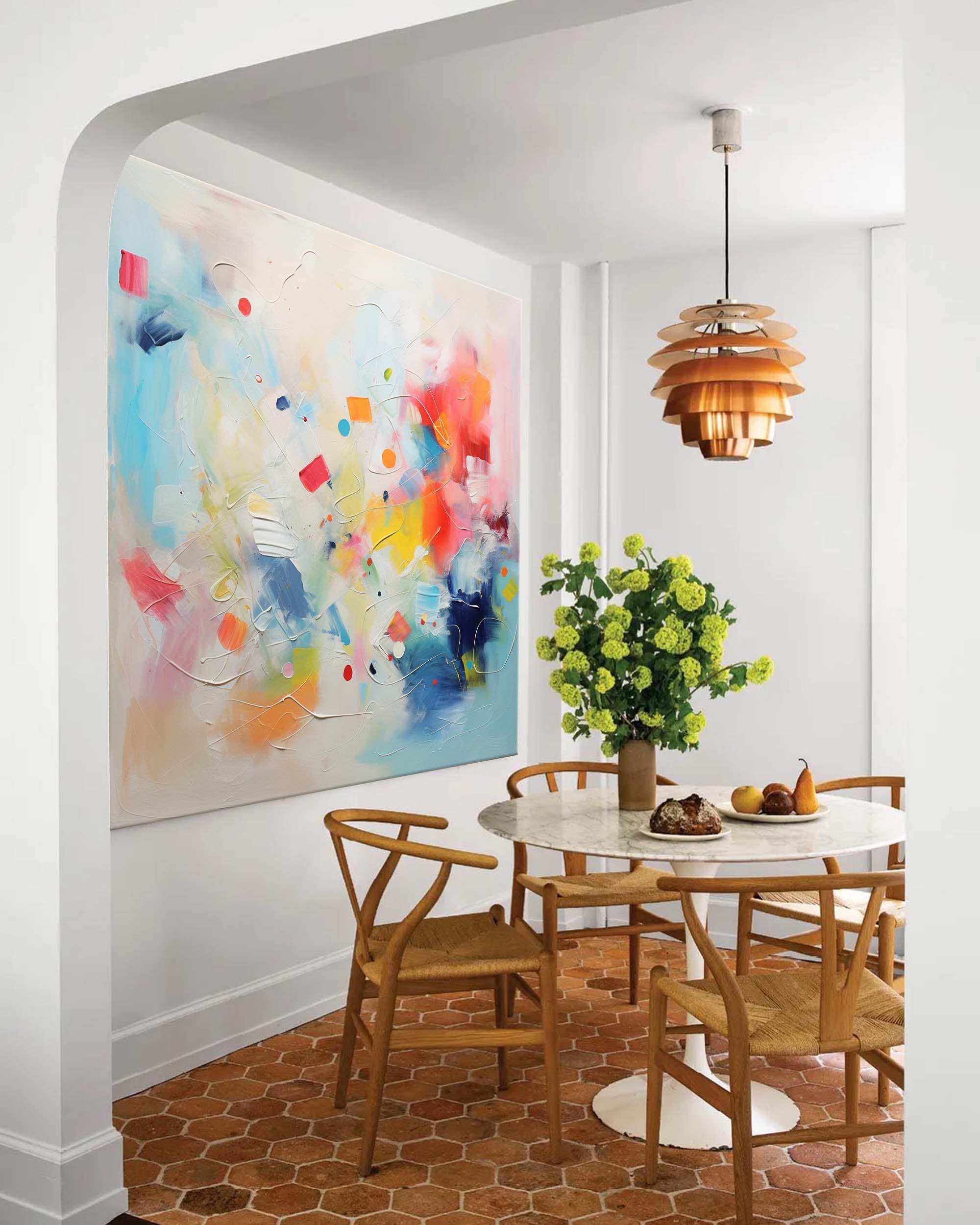 Vibrant Abstract Energy Flow Art