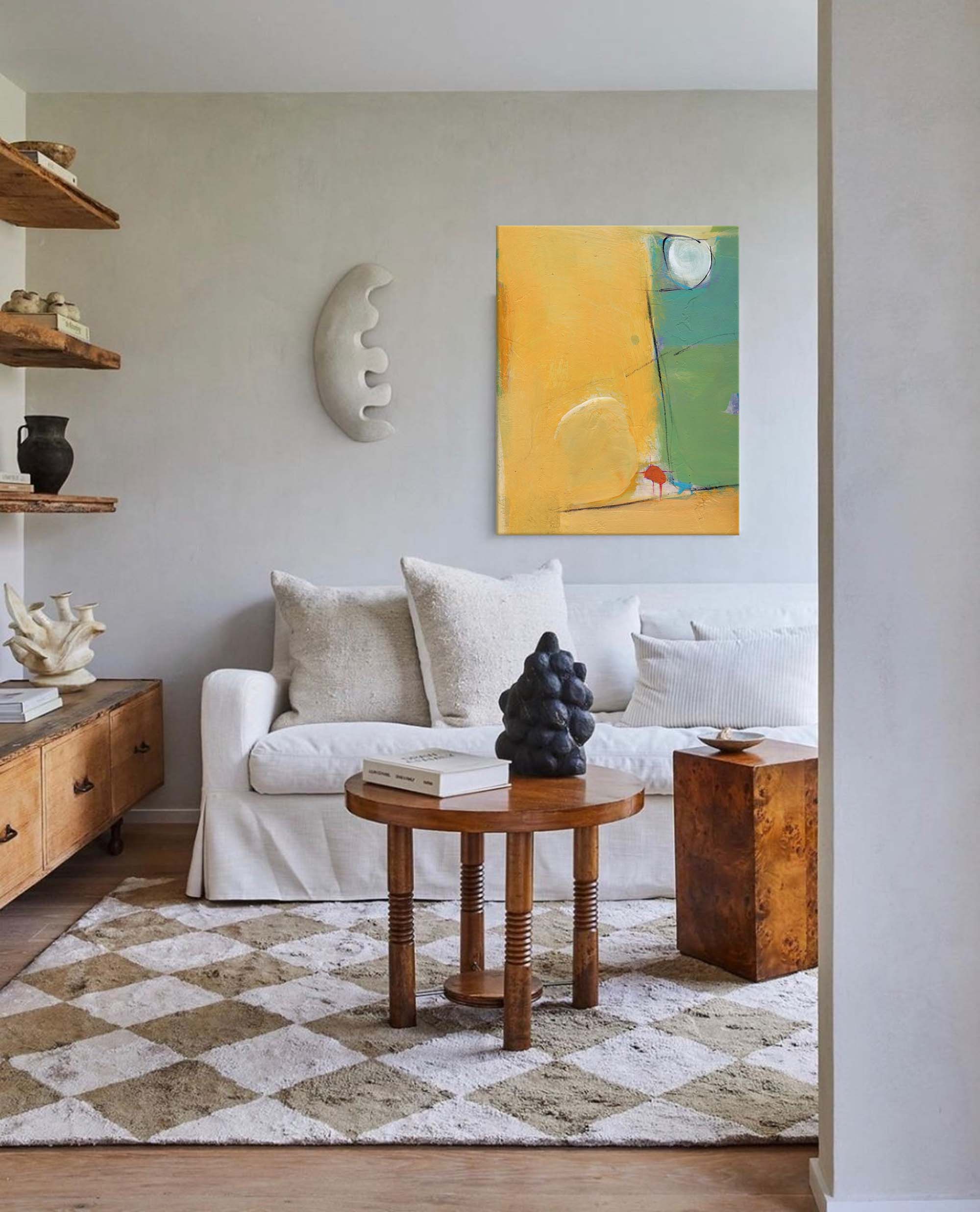 Minimalist Abstract Pastel Canvas Art