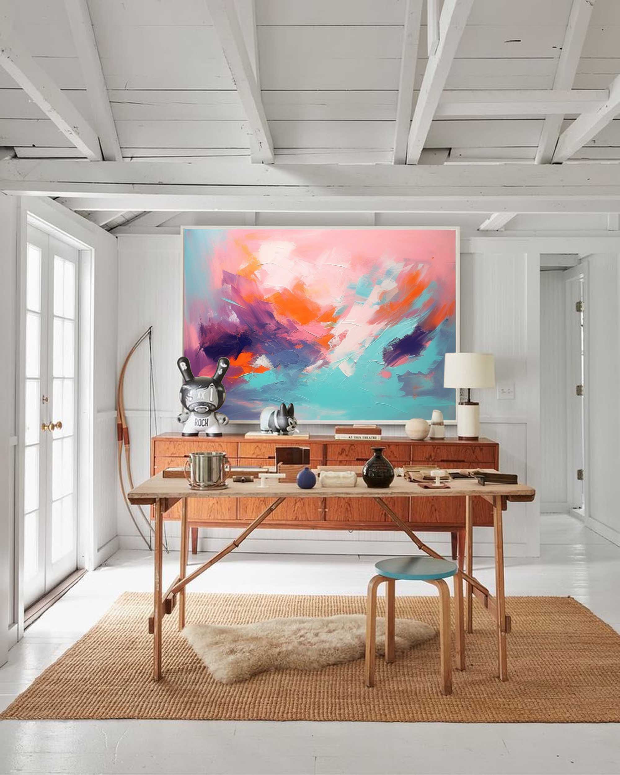 Serene Dusk Abstract Expression