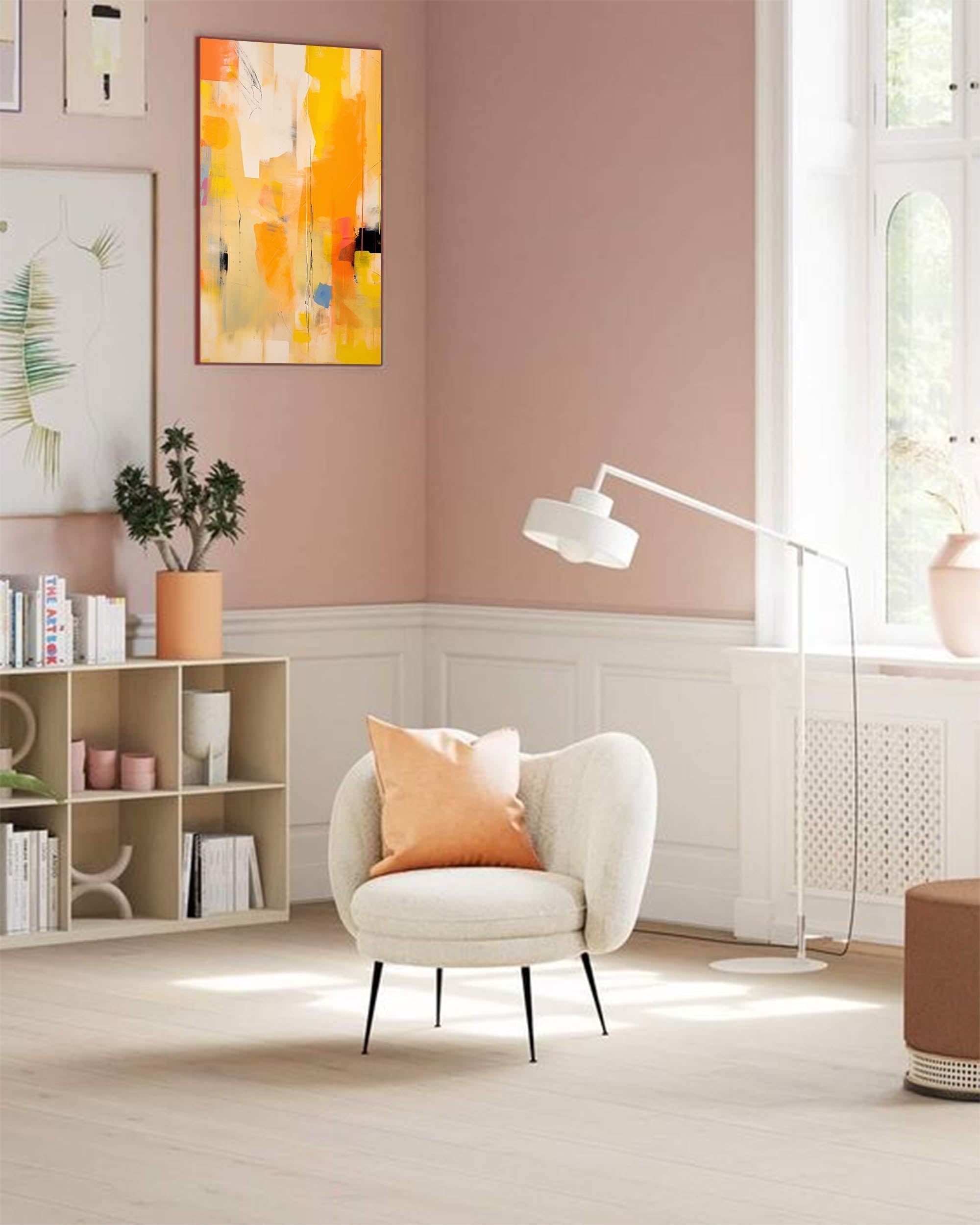 Golden Glow in Abstract Harmony