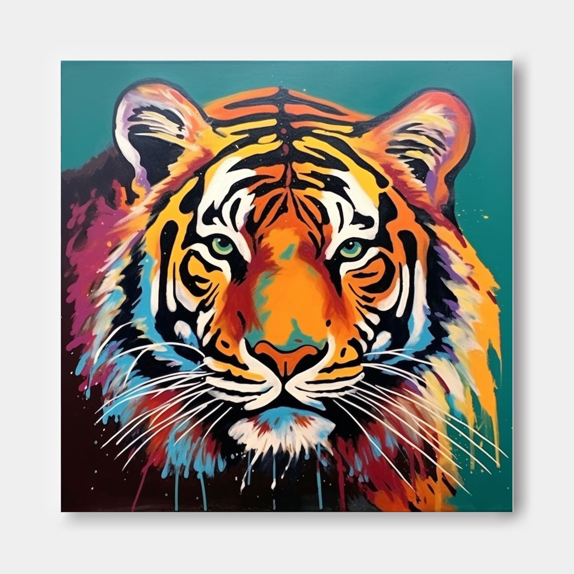 Majestic Tiger in Vibrant Hues