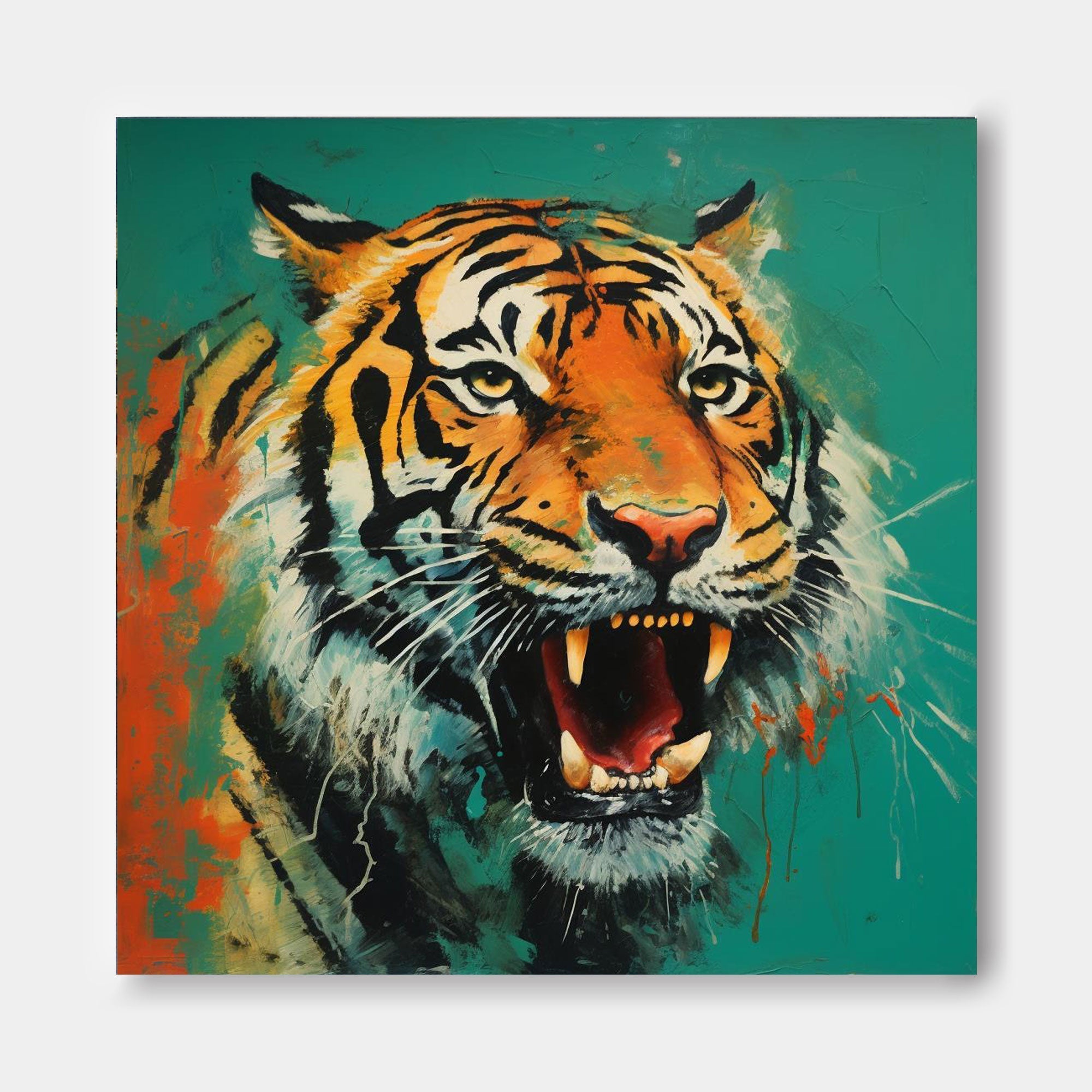 Fierce Tiger Roar in Bold Colors