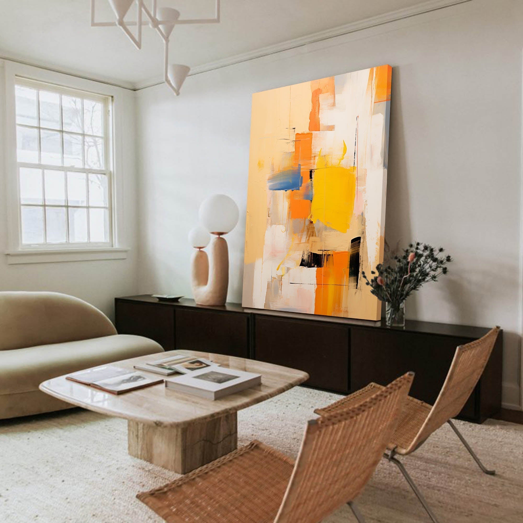 Golden Breeze in Abstract Layers