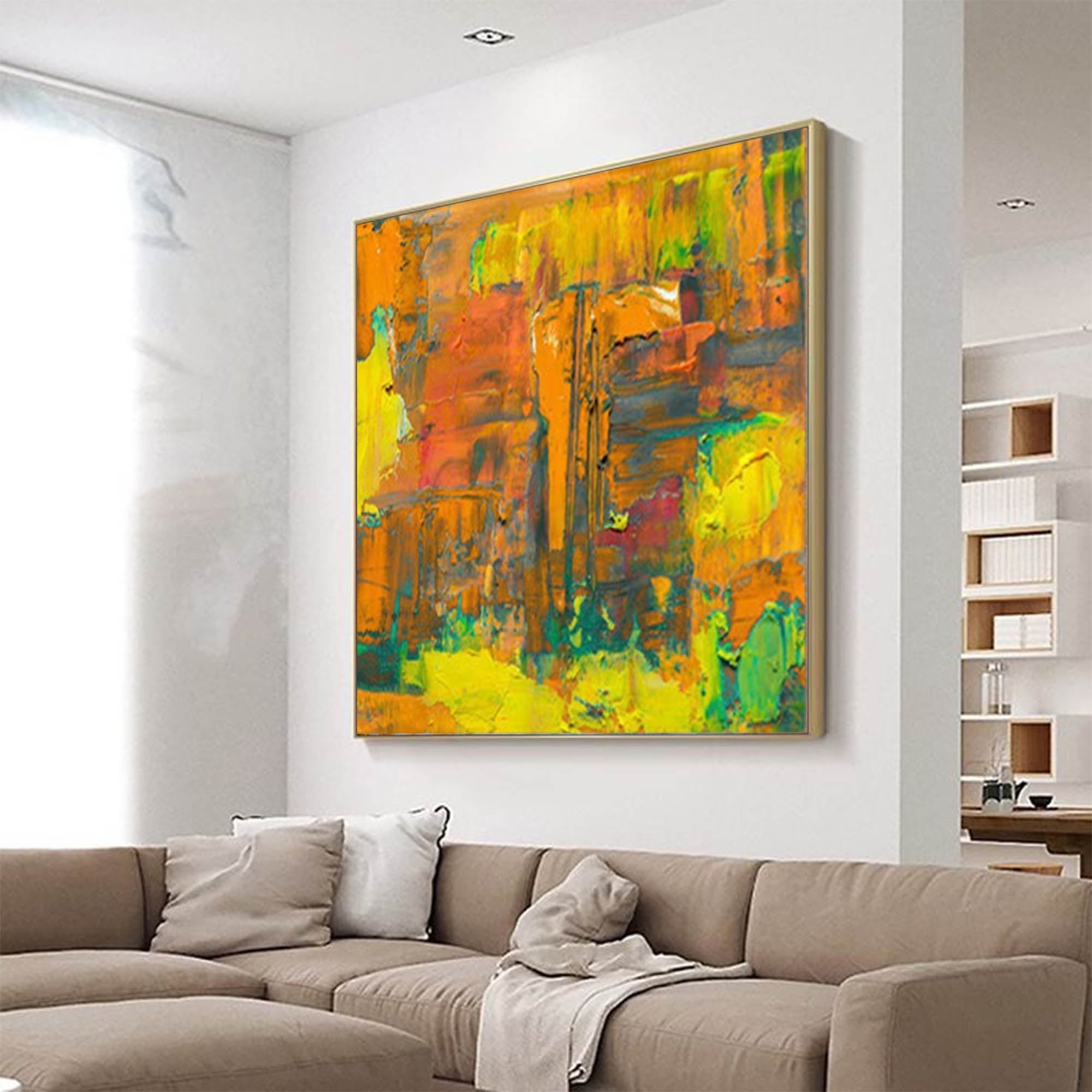Vibrant Abstract Textured Canvas