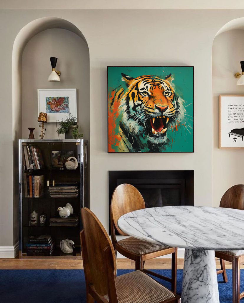 Fierce Tiger Roar in Bold Colors