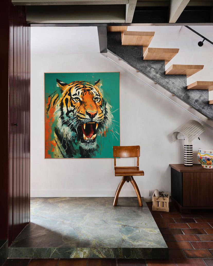 Fierce Tiger Roar in Bold Colors