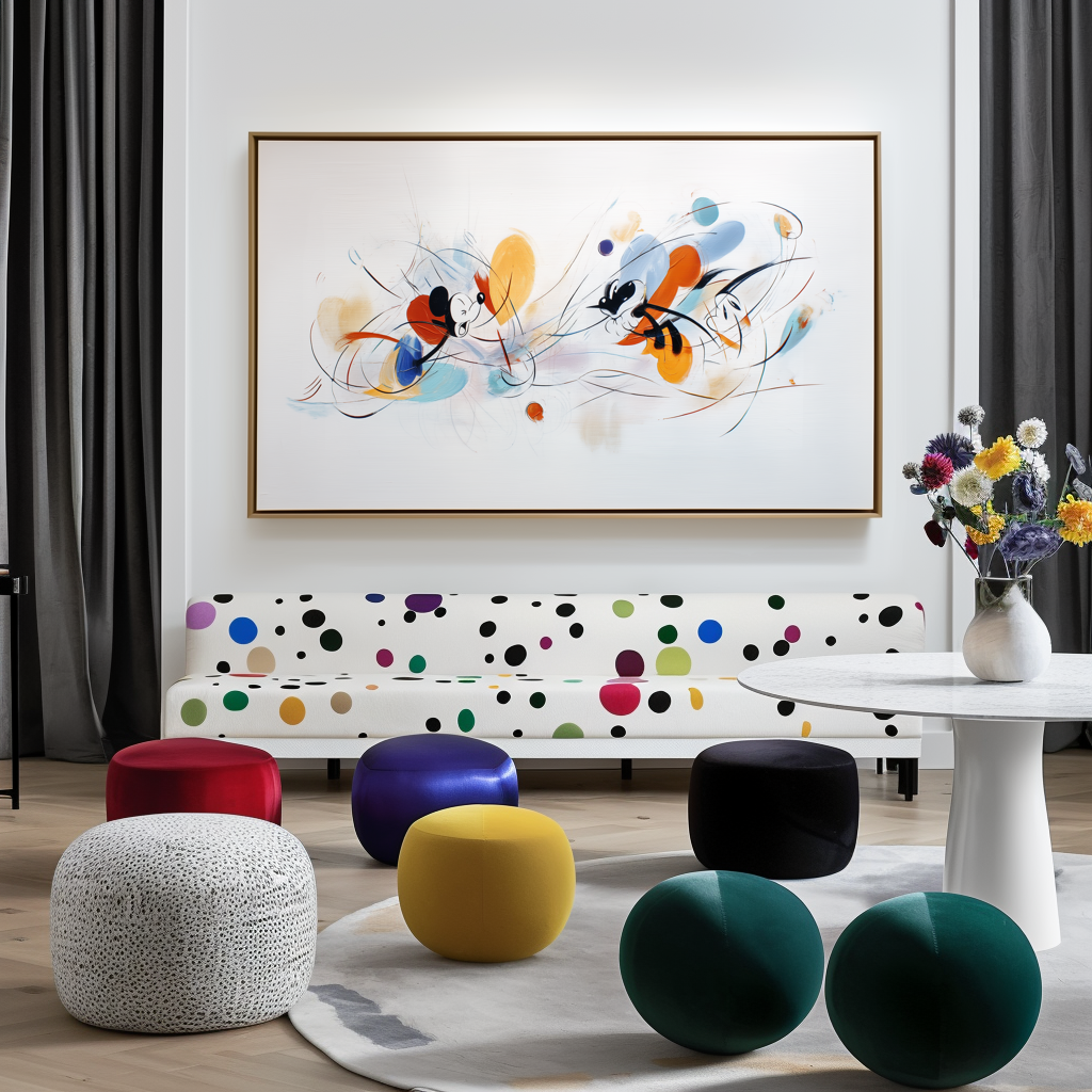 Velocity Play – Abstract Cartoon Duo Graffiti | Colorful Textured Pop Art Canvas