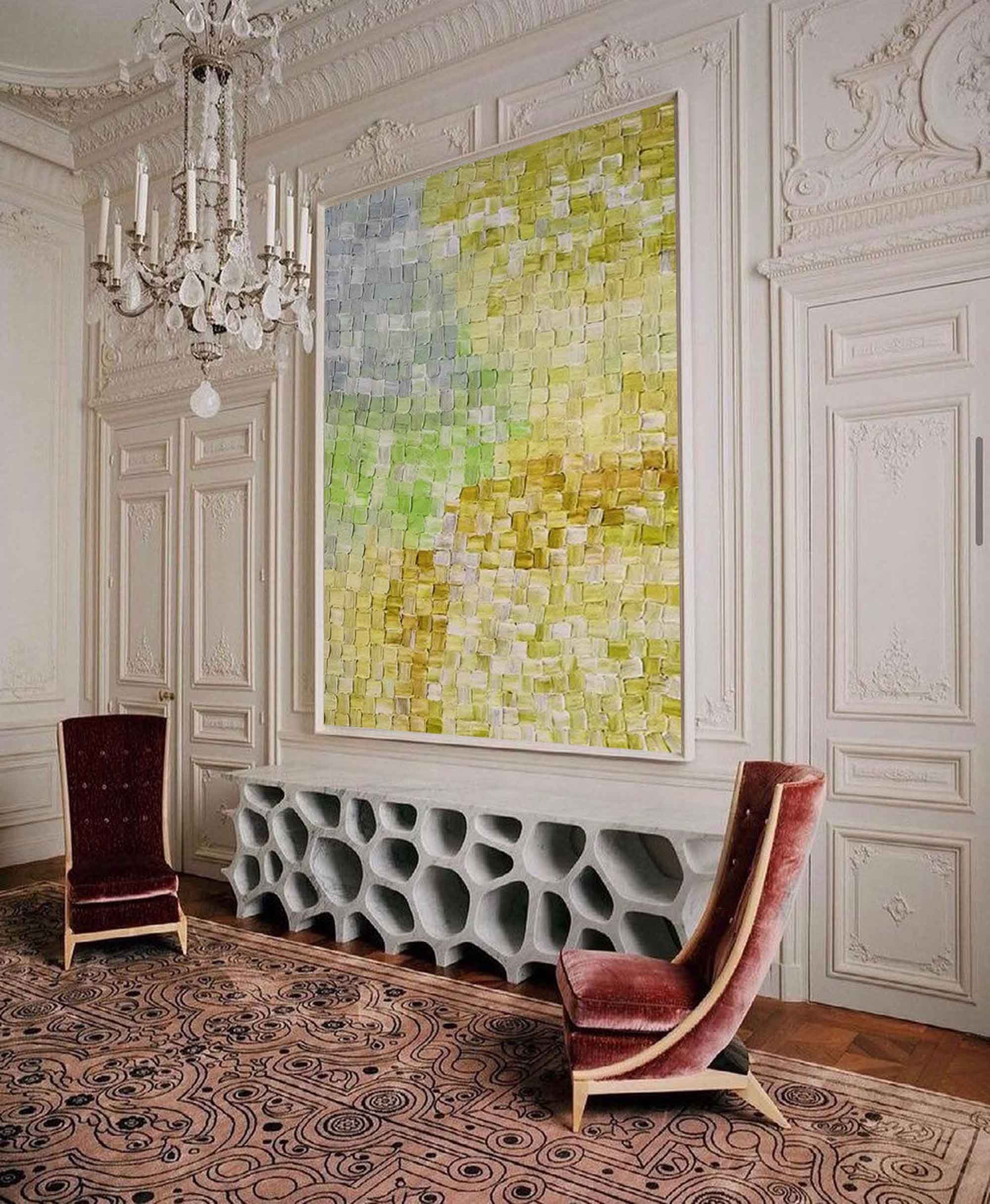 Golden Hour Abstract Textured Art