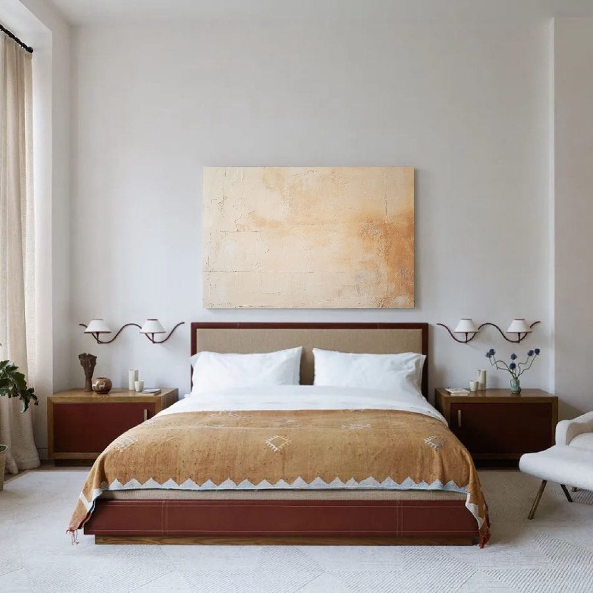 Textured Earthy Minimalist Canvas