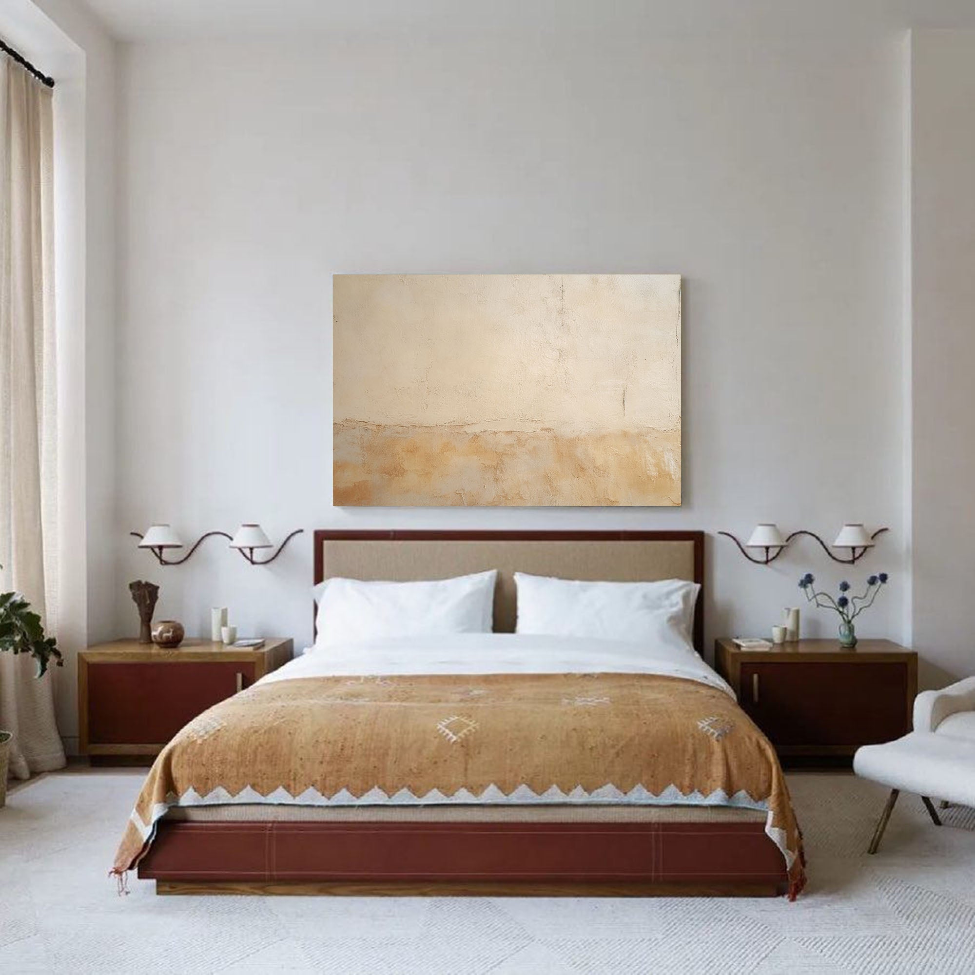 Earthy Textured Minimalist Canvas