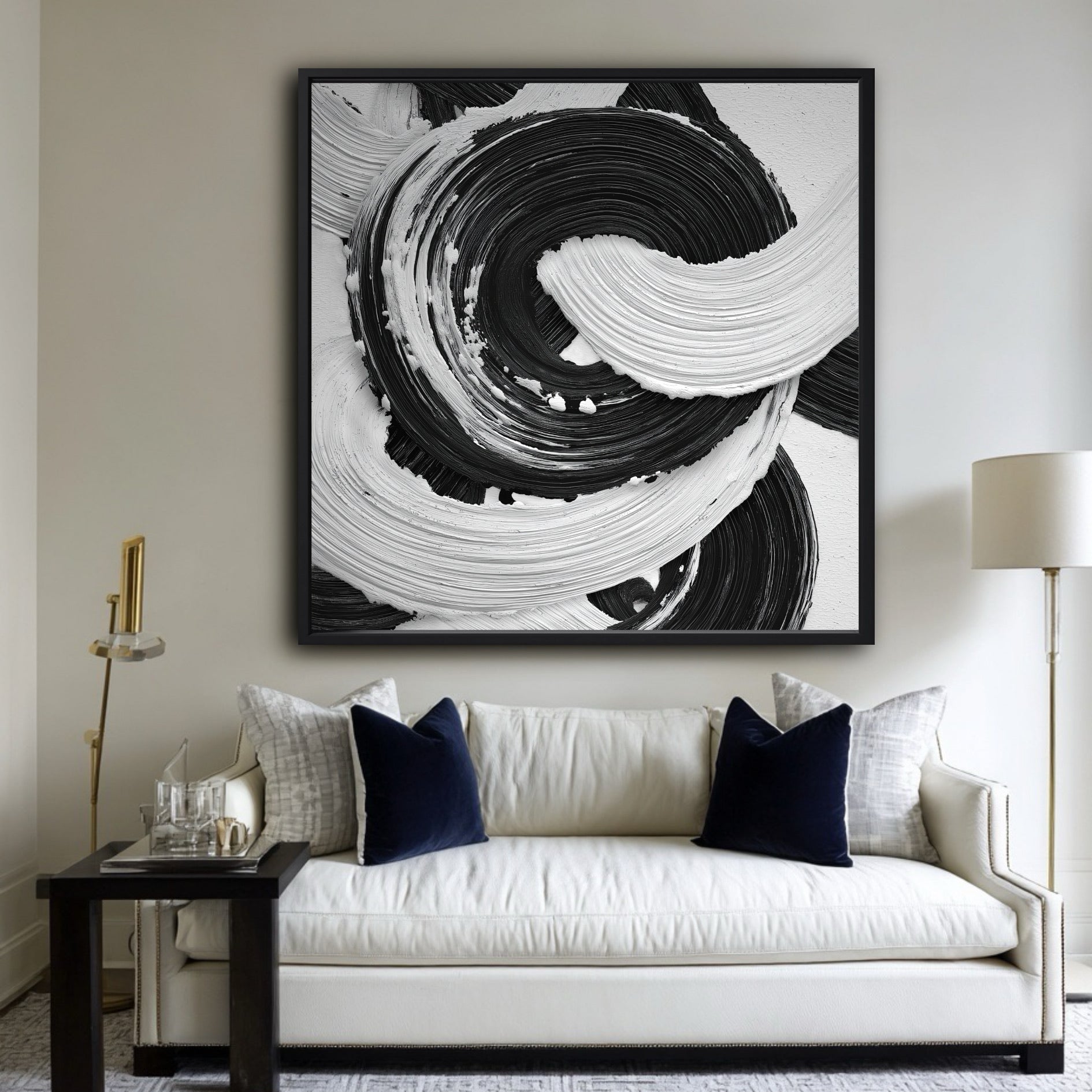 Abstract  black and white minimalist style