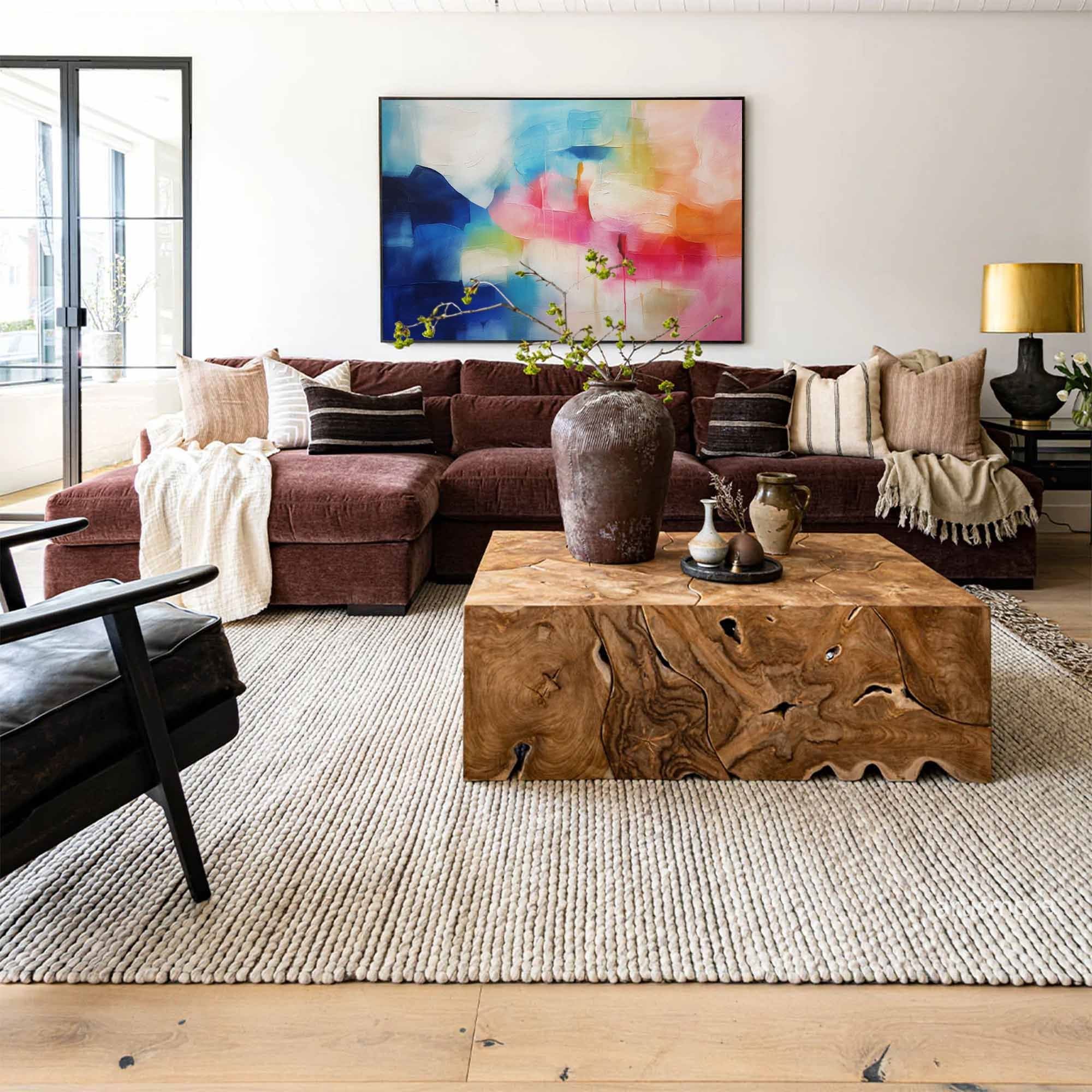 Vibrant Color Blend Abstract Art