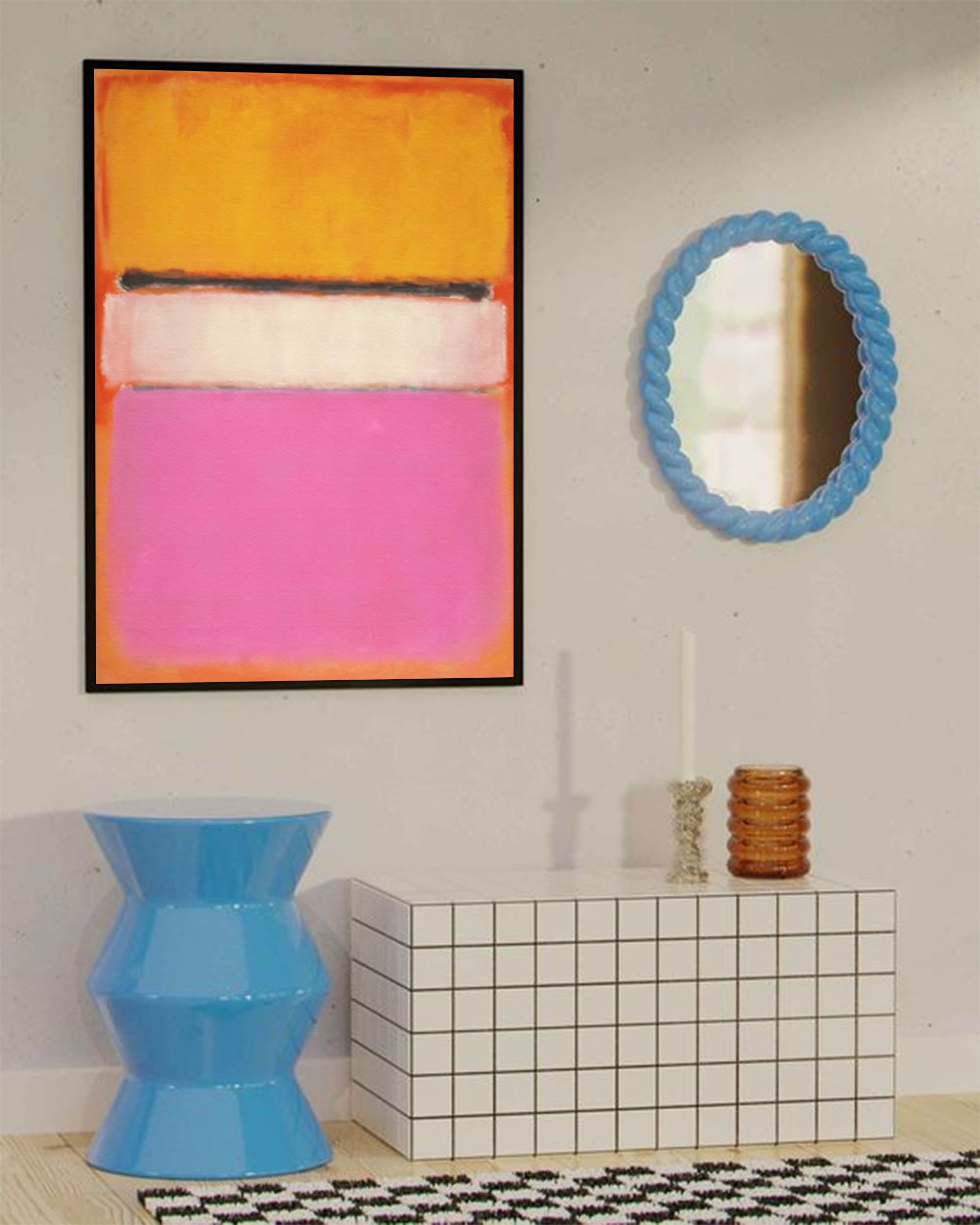 Vibrant Blocks: Bold Abstract Harmony