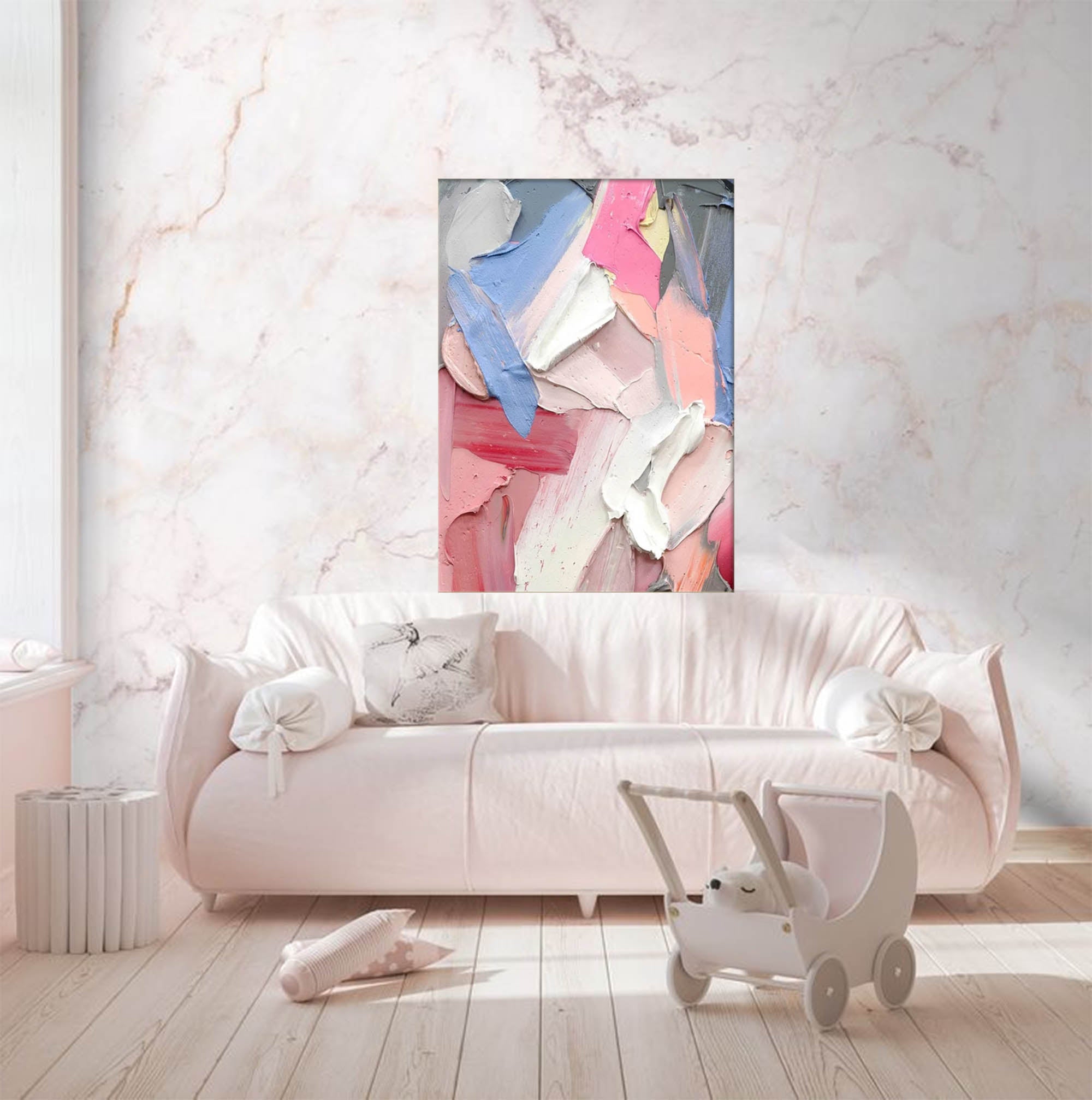 Textured Abstract Palette Knife Canvas Art