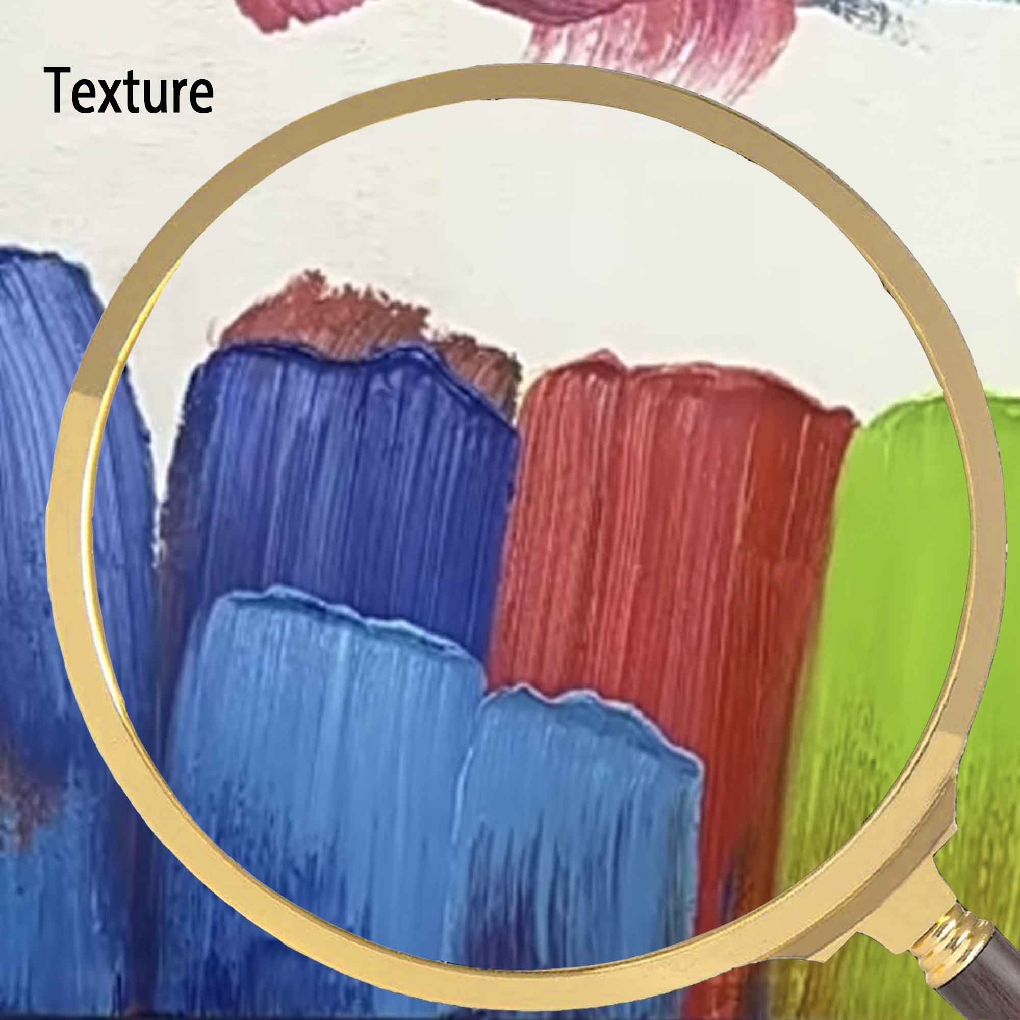 Bold Color Strokes Abstract Canvas Art