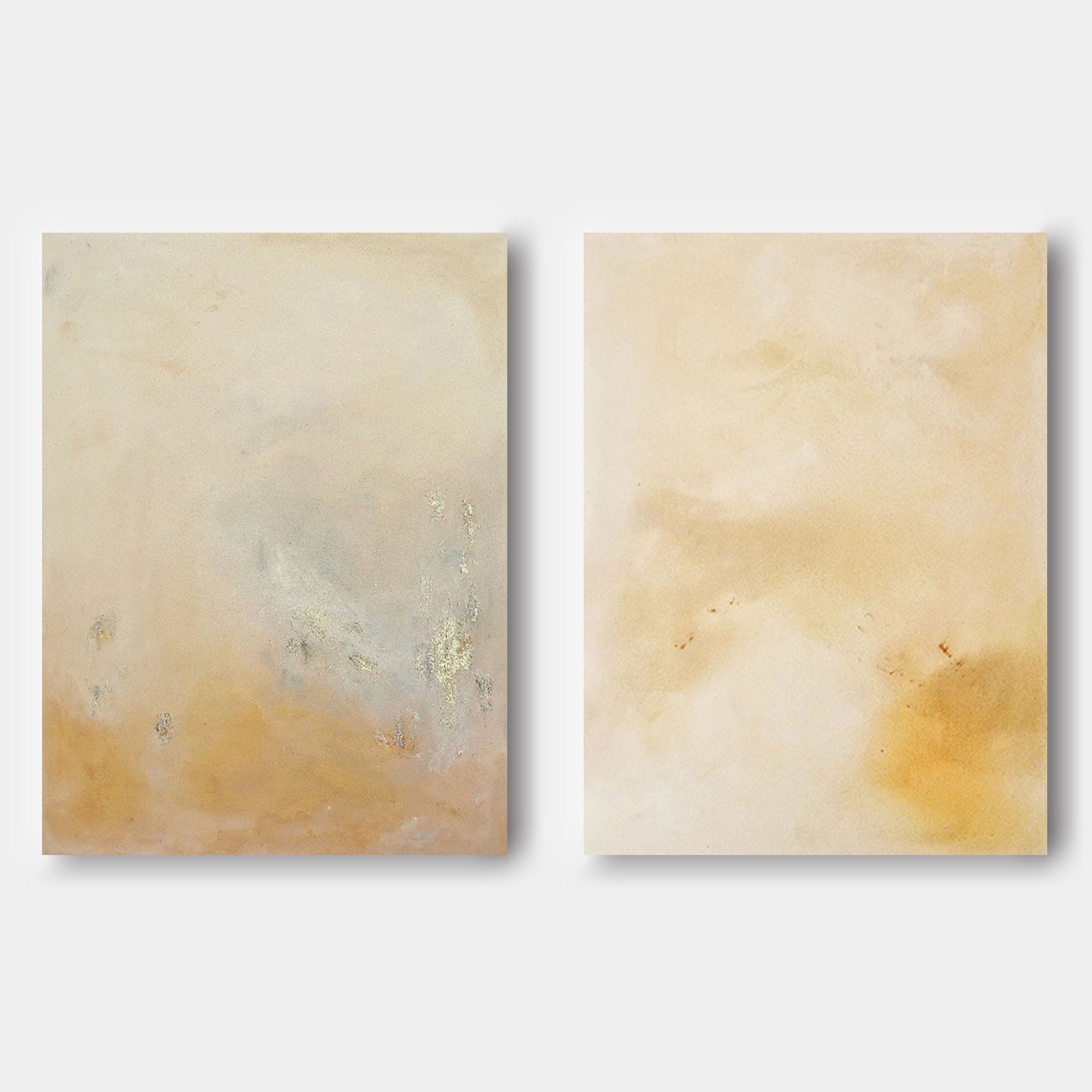Neutral Abstract Canvas Art Set