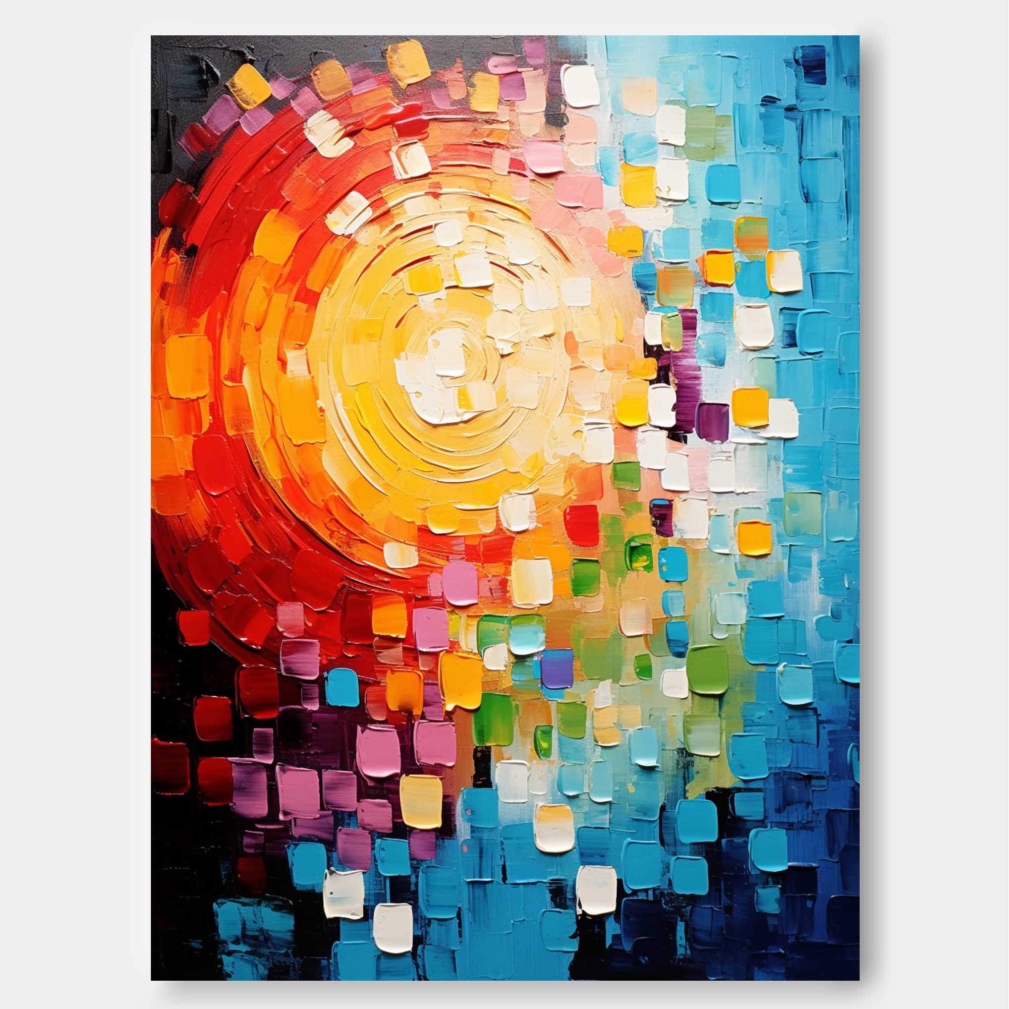Radiant Spiral Abstract Canvas