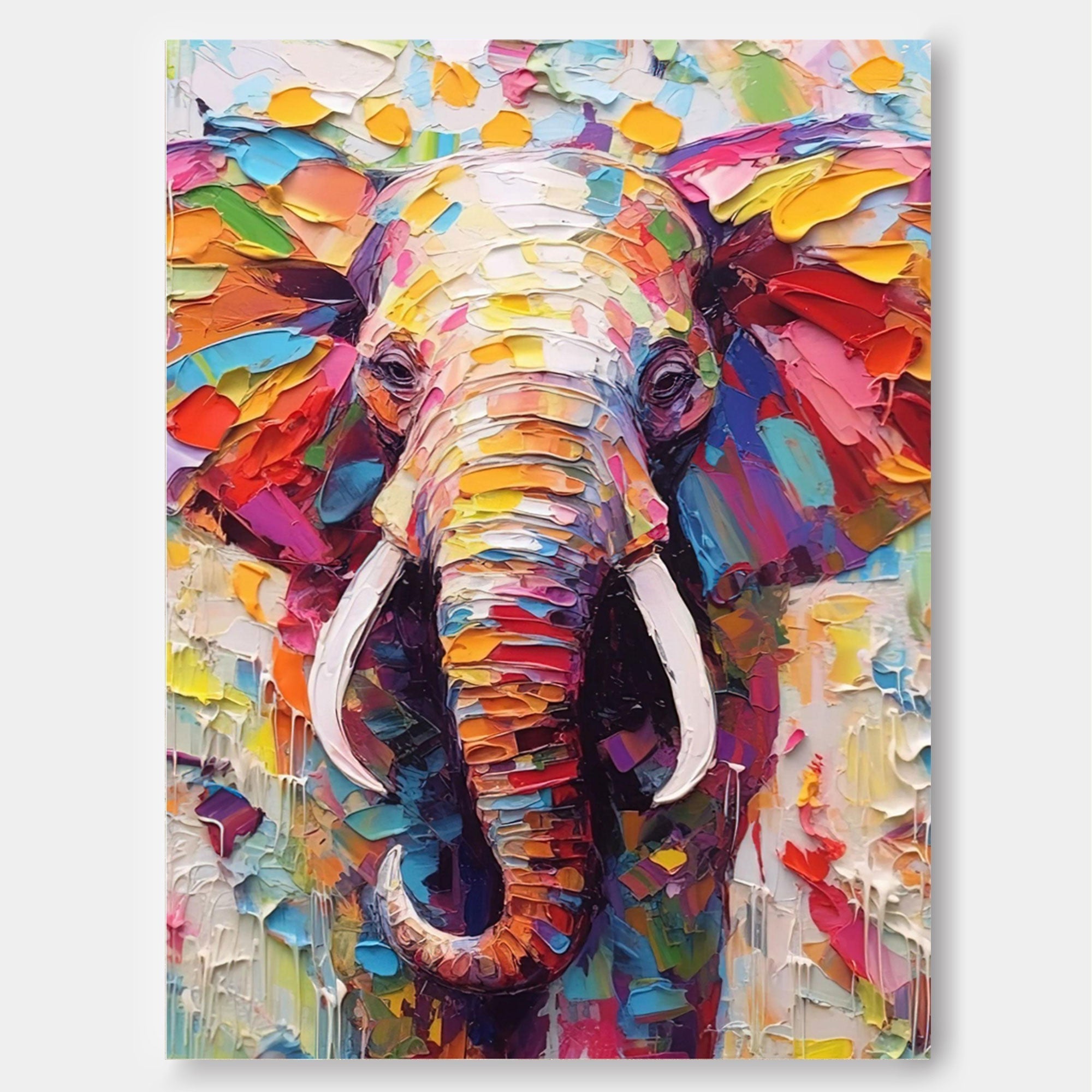 Colorful Majestic Elephant Art