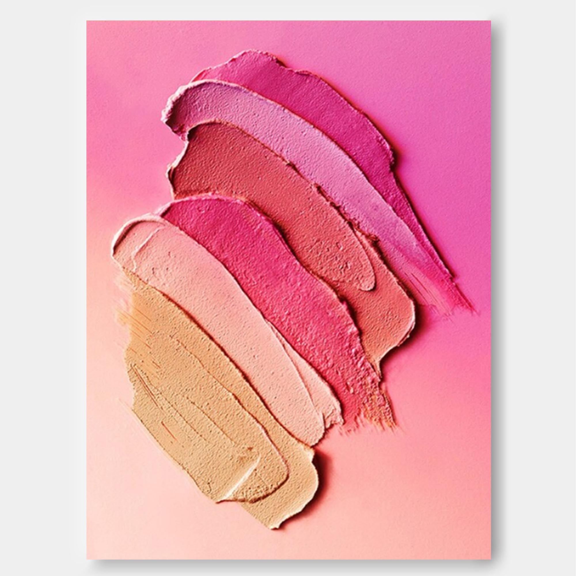 Textured Pink Gradient Canvas Art