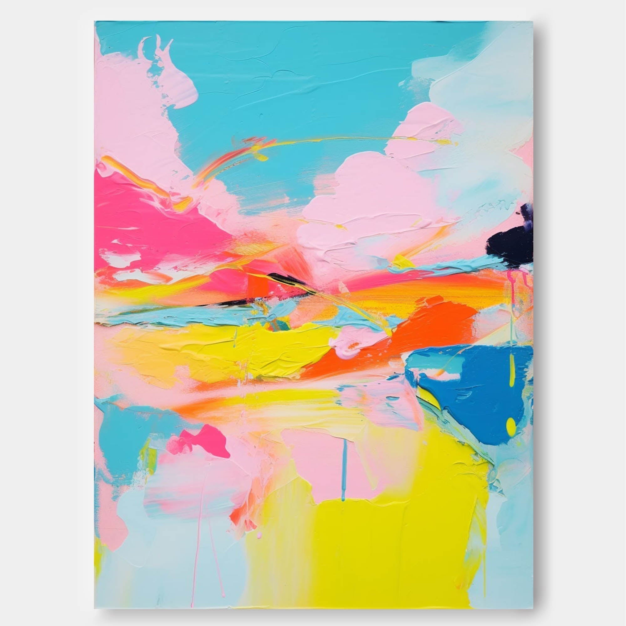 Sunset Radiance Abstract Canvas