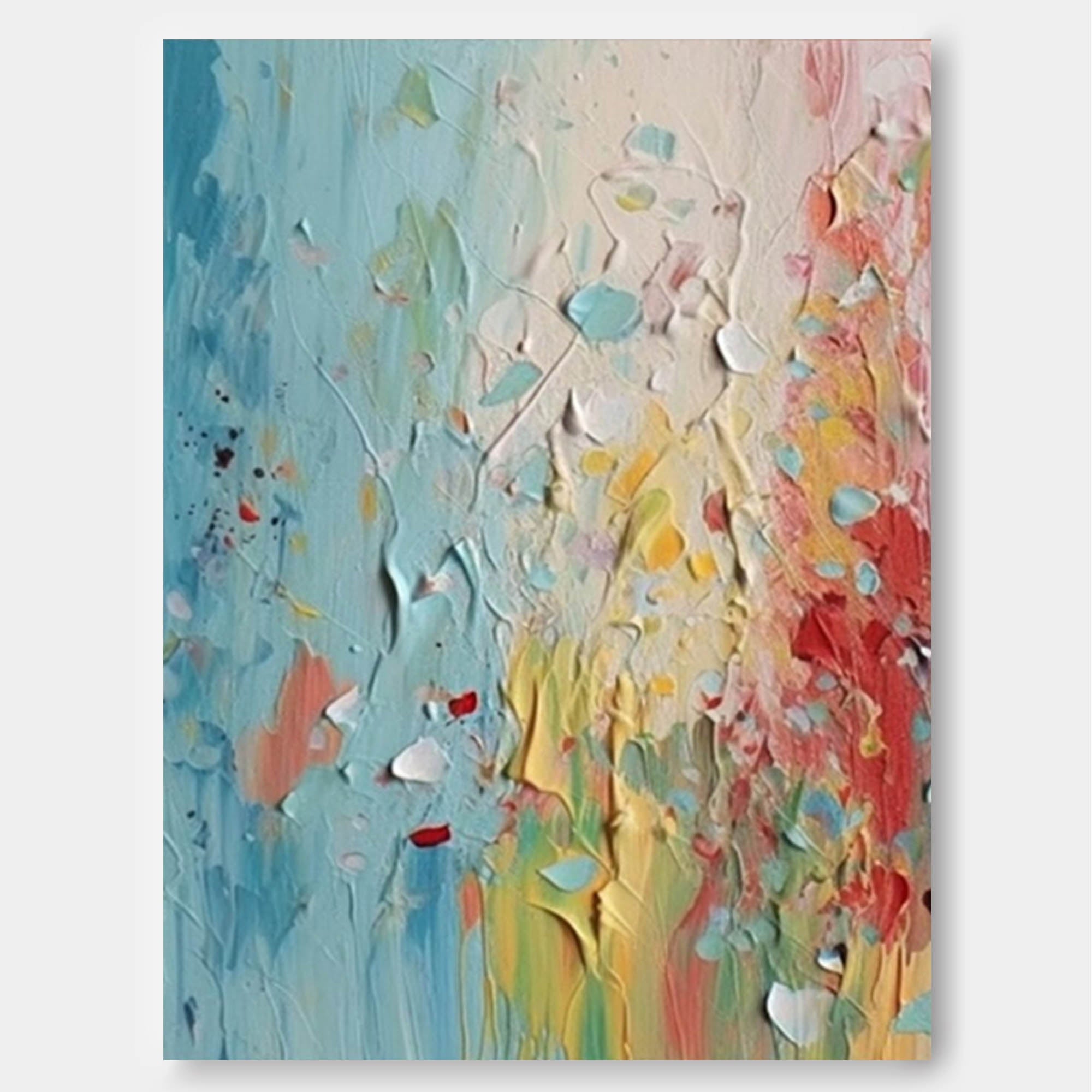 Vibrant Abstract Color Burst Art